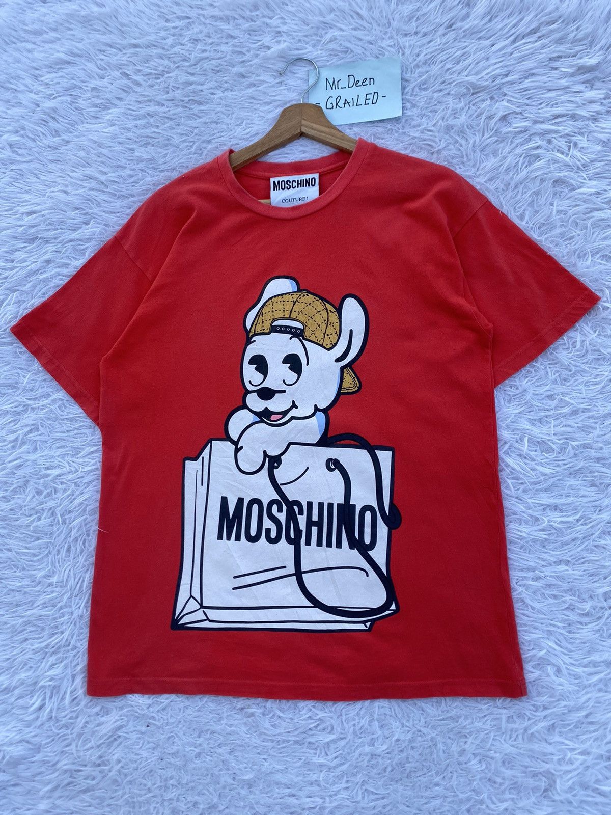 Moschino Rare MOSCHINO Couture Red Tshirt Size US M / EU 48-50 / 2 - 4 Thumbnail