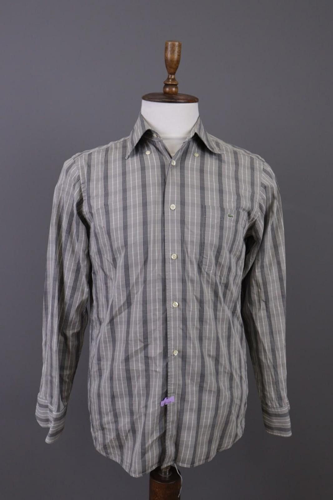 Lacoste Men Lacoste Brown Check Button Dress Shirt Size 39 Size US M / EU 48-50 / 2 - 1 Thumbnail