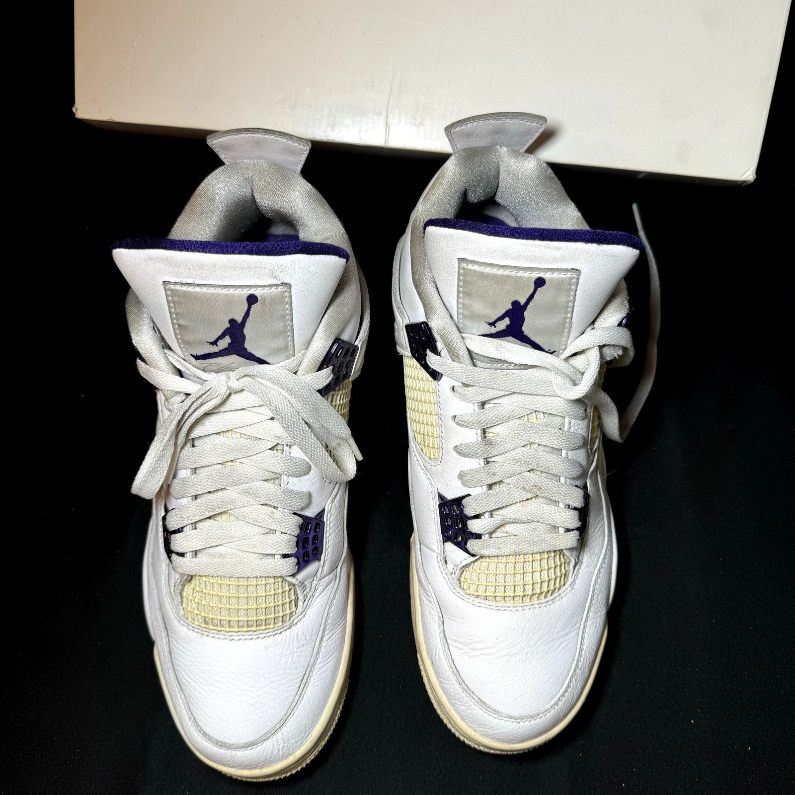 Size 10 - Nike Air Jordan 4 Retro Purple Metallic Shoes
