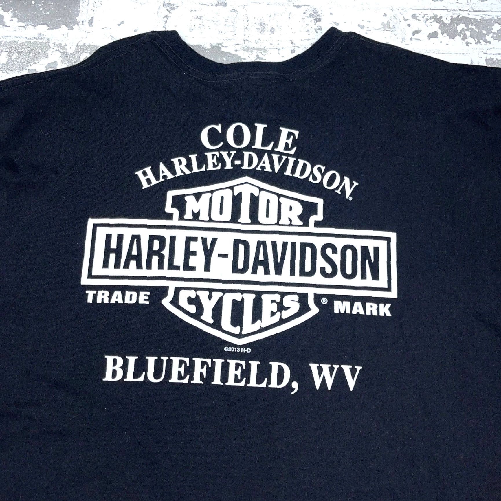 Harley Davidson Harley-Davidson Shirt Men XL Black Tee Graphic Print 80s Retro Biker Motorcycle USA Logo Mens Size US XL / EU 56 / 4 - 4 Thumbnail