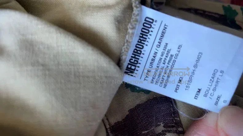 Neighborhood NEIGHBORHOOD Camo Cargo Short Sleeve Shirt. Size US S / EU 44-46 / 1 - 4 Thumbnail
