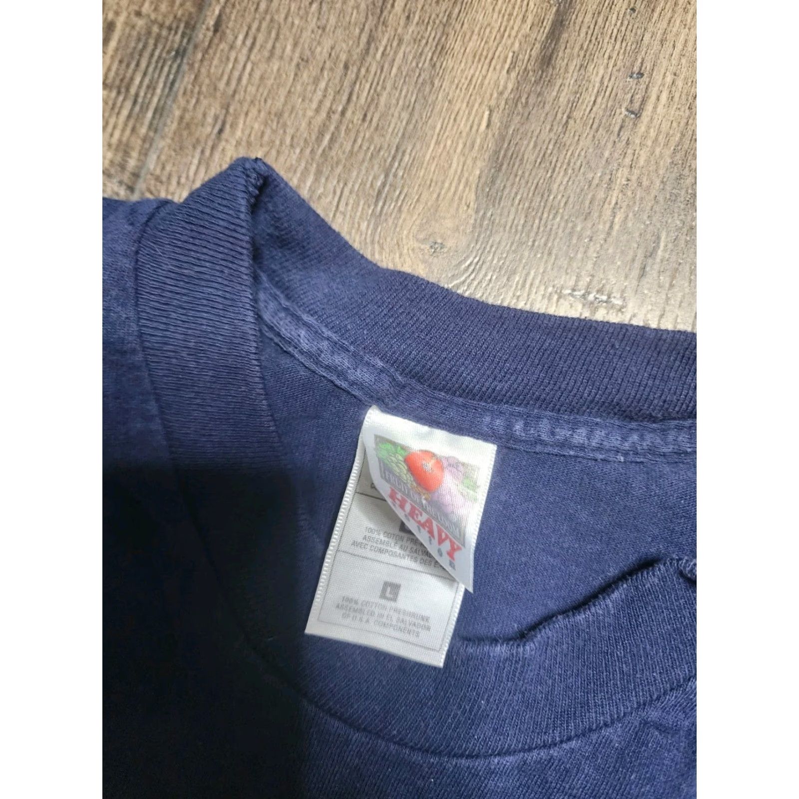 Gildan VINTAGE 90s Gildan T Shirt Adult Large Blue Kansas Sunflowers Patriotic Graphic Print Mens Size L / US 10 / IT 46 - 4 Thumbnail