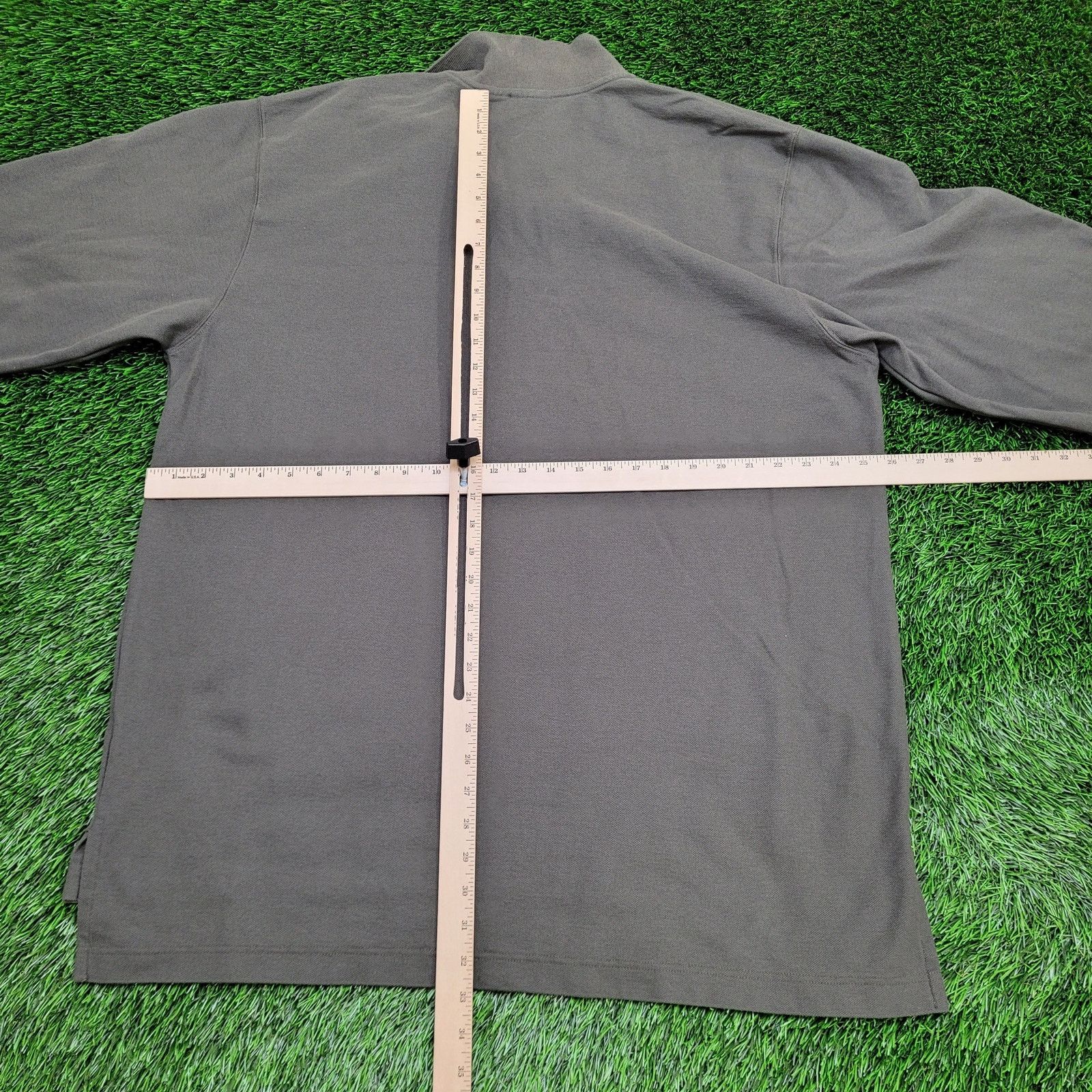 Vintage Vintage 90s LL-Bean Rugby Polo Shirt XL 26x33 Green Baggy Size US XL / EU 56 / 4 - 4 Thumbnail