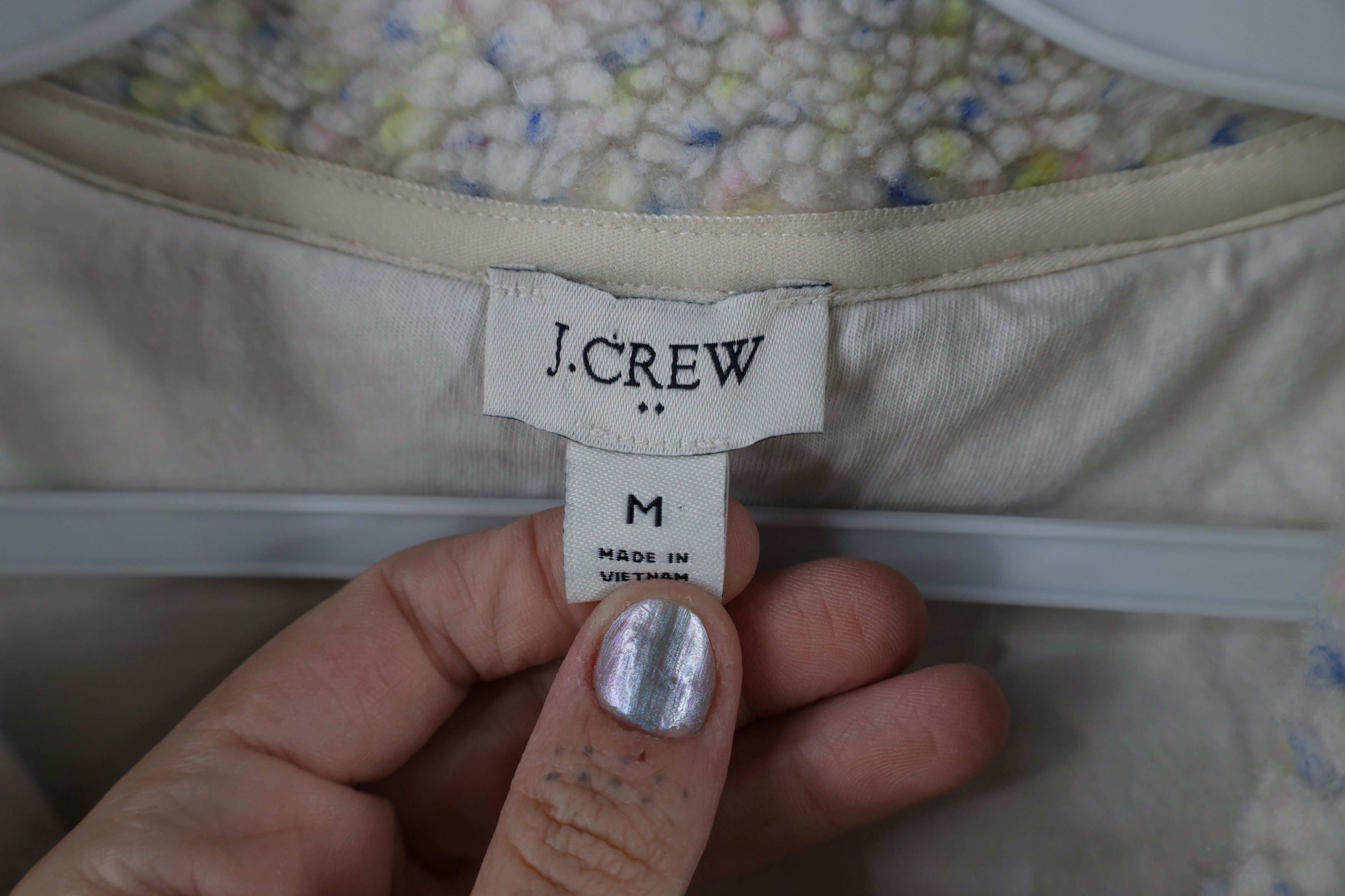 J.Crew × Vintage J Crew Fleck Deep Pile Fleece Full Zip Jacket Polyester Size M / US 6-8 / IT 42-44 - 5 Thumbnail