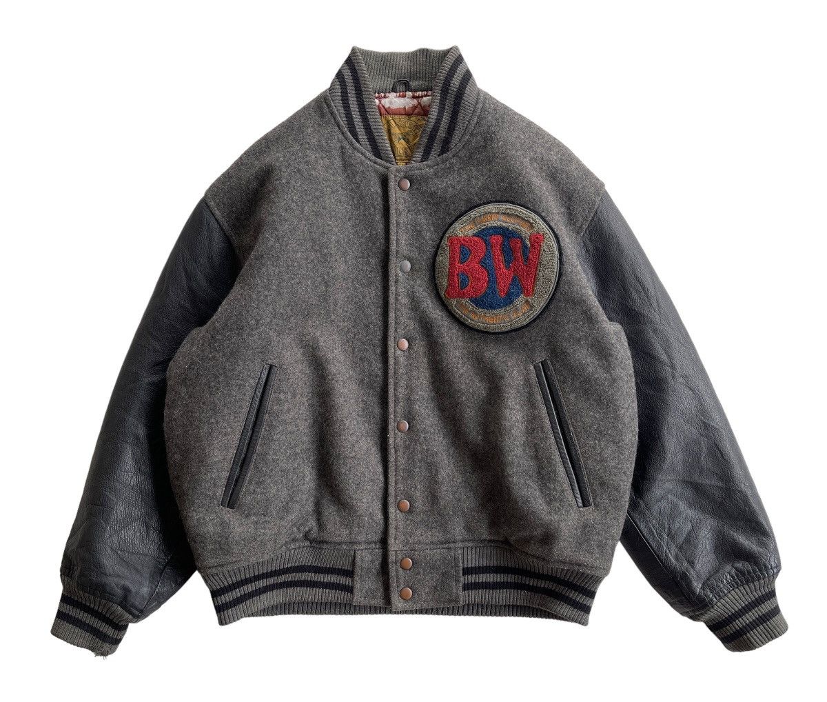 Vintage Vintage 90s Bassett Walker Varsity Jacket Size US M / EU 48-50 / 2 - 2 Thumbnail
