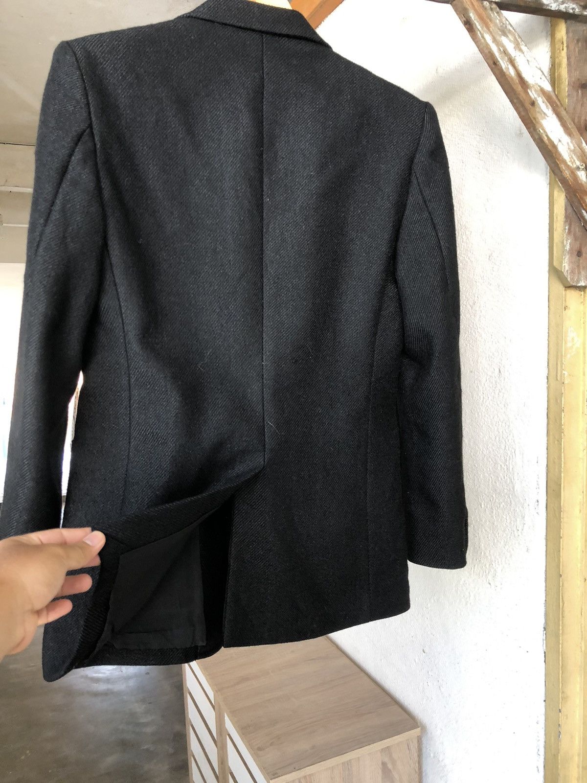5351 POUR LES HOMMES 5351 Pour Les Hommes Black Wool Lined Single Breasted Blazer Size US M / EU 48-50 / 2 - 16 Thumbnail
