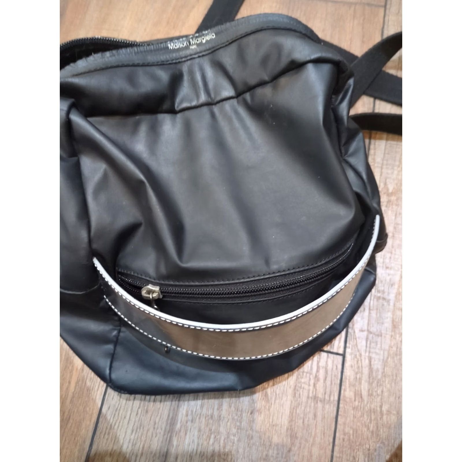 Vintage VINTAGE Mm6 Maison Margiela Rucksack Shoulder Women Bag Limited Edition (Medium) Black Logo Official Mm6 Maison Margiela Women Bag Mens? Size ONE SIZE - 6 Thumbnail