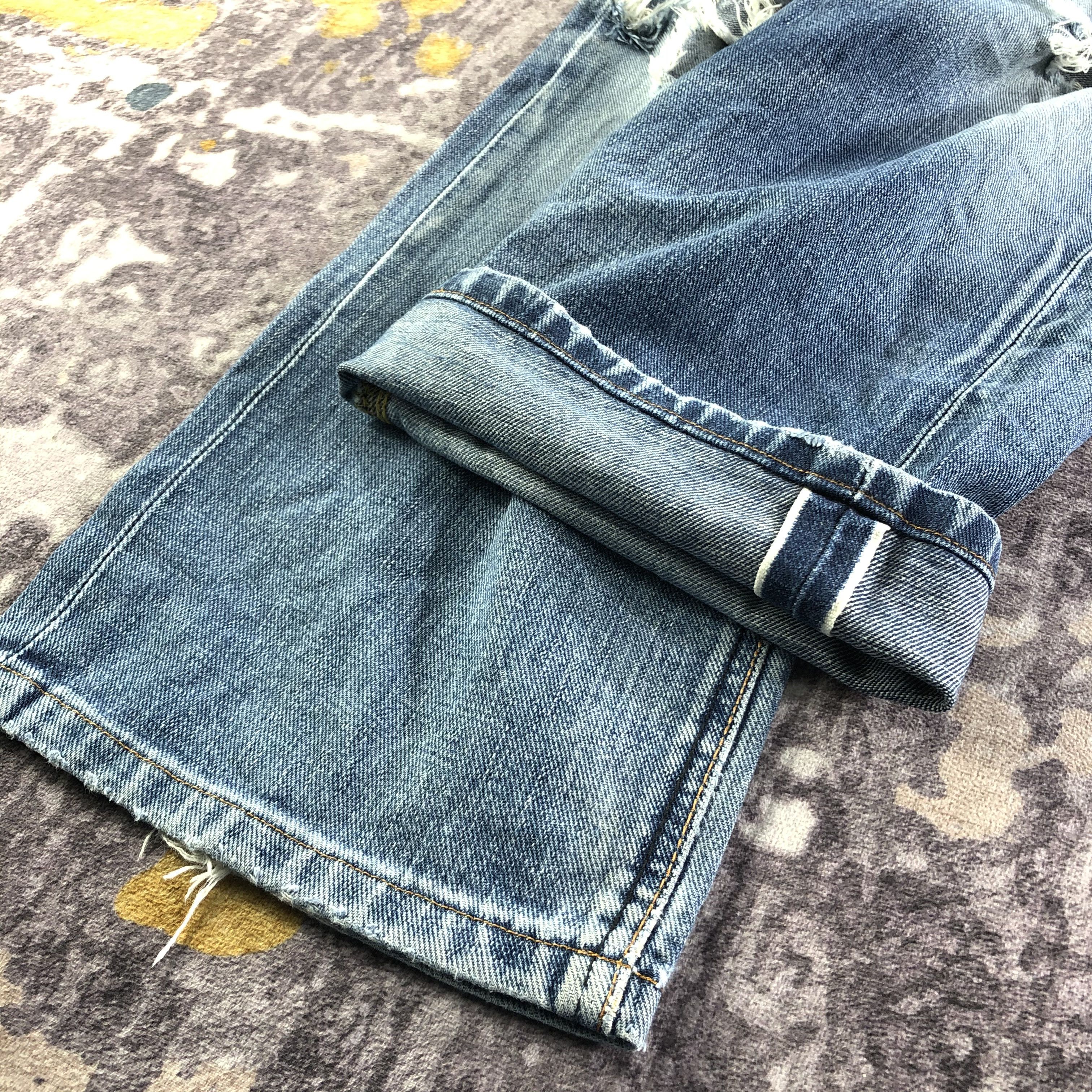 Lee Vintage Blue Wash Lee Selvedge Jeans-JM3690 Size US 30 / EU 46 - 7 Thumbnail
