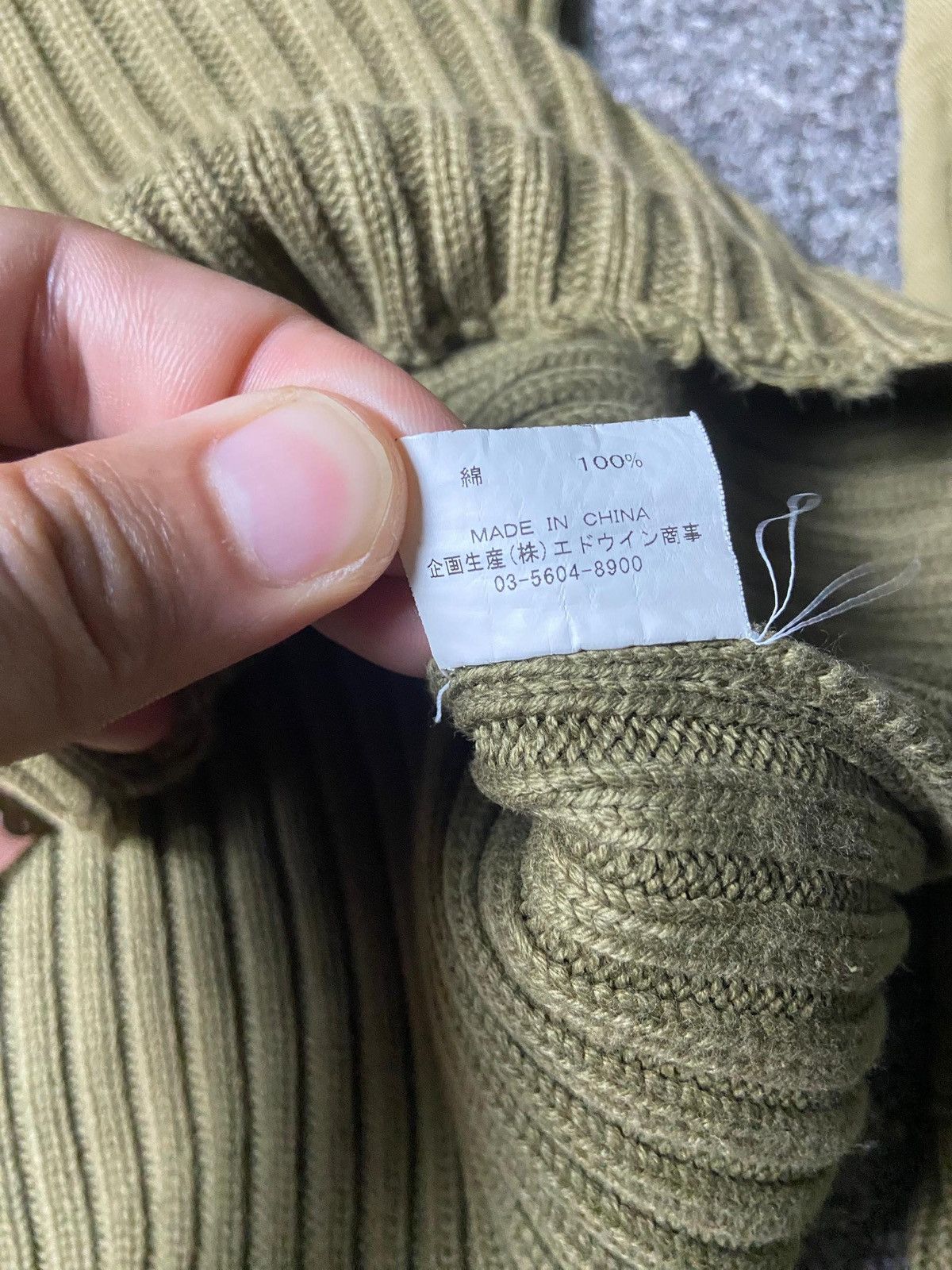 Edwin Edwin by Blue Trip Knit Ribbed Sweater (171) Size US XXS / EU 40 - 8 Thumbnail