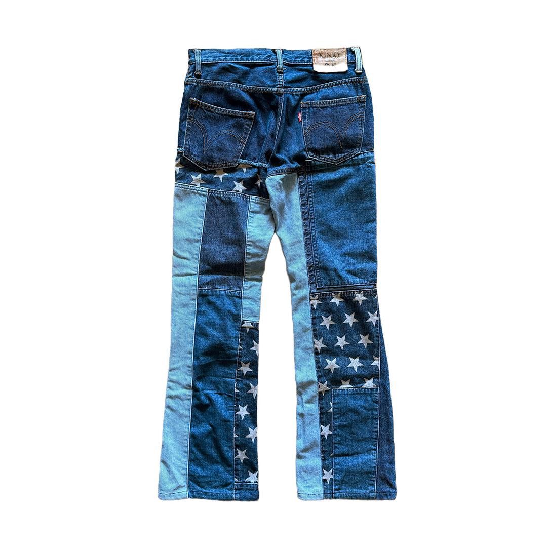 Hysteric Glamour Hysteric Glamour Kinky Jeans Patchwork Bootcut Pants (M) Size 26" / US 2 / IT 38 - 2 Thumbnail