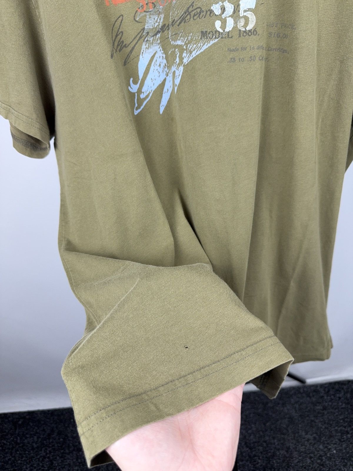 Polo Ralph Lauren 90s Polo Ralph Lauren Olive Vintage Graphic Eagle Tee XL Size US XL / EU 56 / 4 - 9 Thumbnail