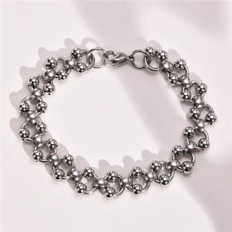Jewelry Creative Ball Bead Link Bracelet Size ONE SIZE - 3 Thumbnail
