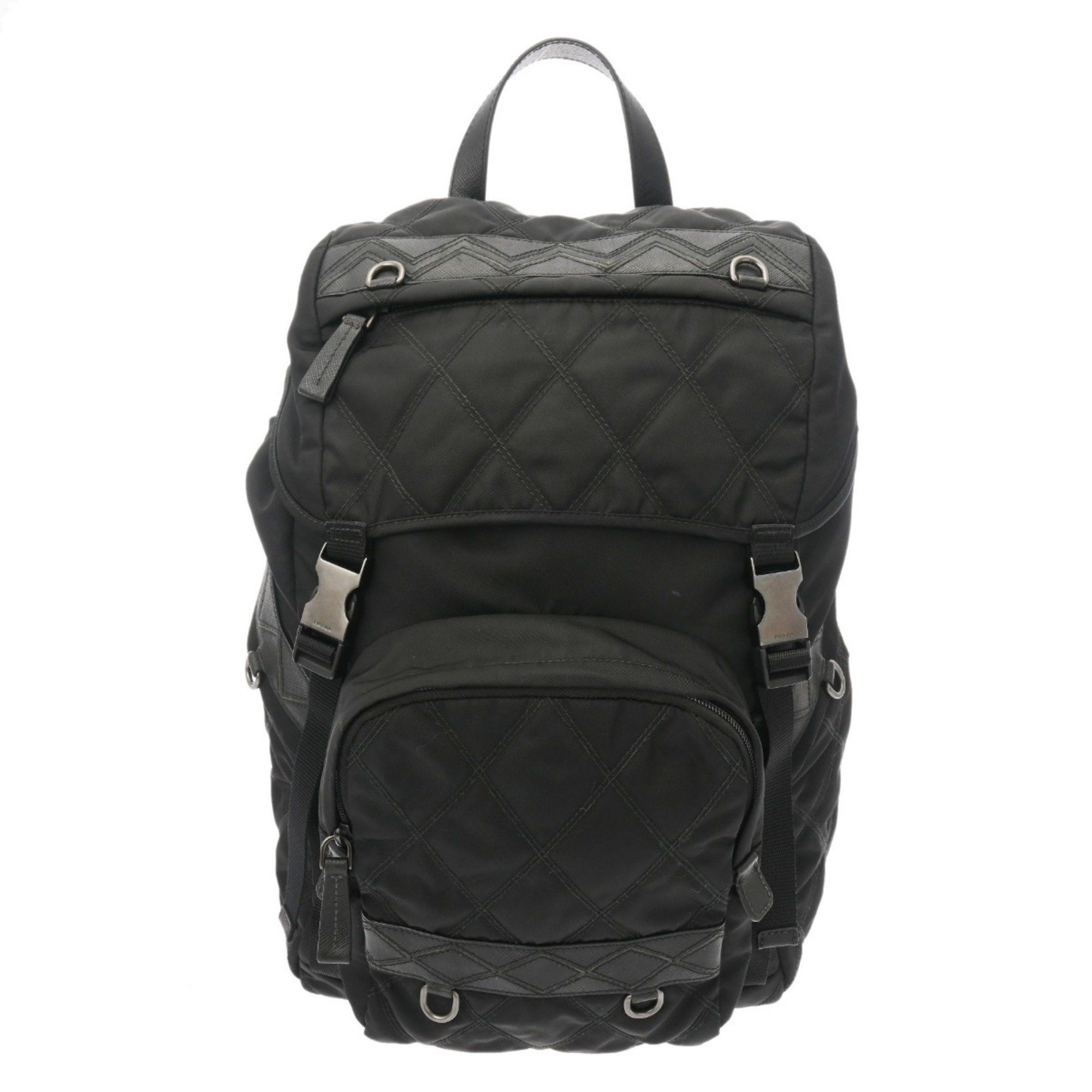 Prada Backpack Nylon Leopard Black Prada Prada Leopard Print Re-Nylon Backpack 1BZ811 PRADA Bag  main image 2