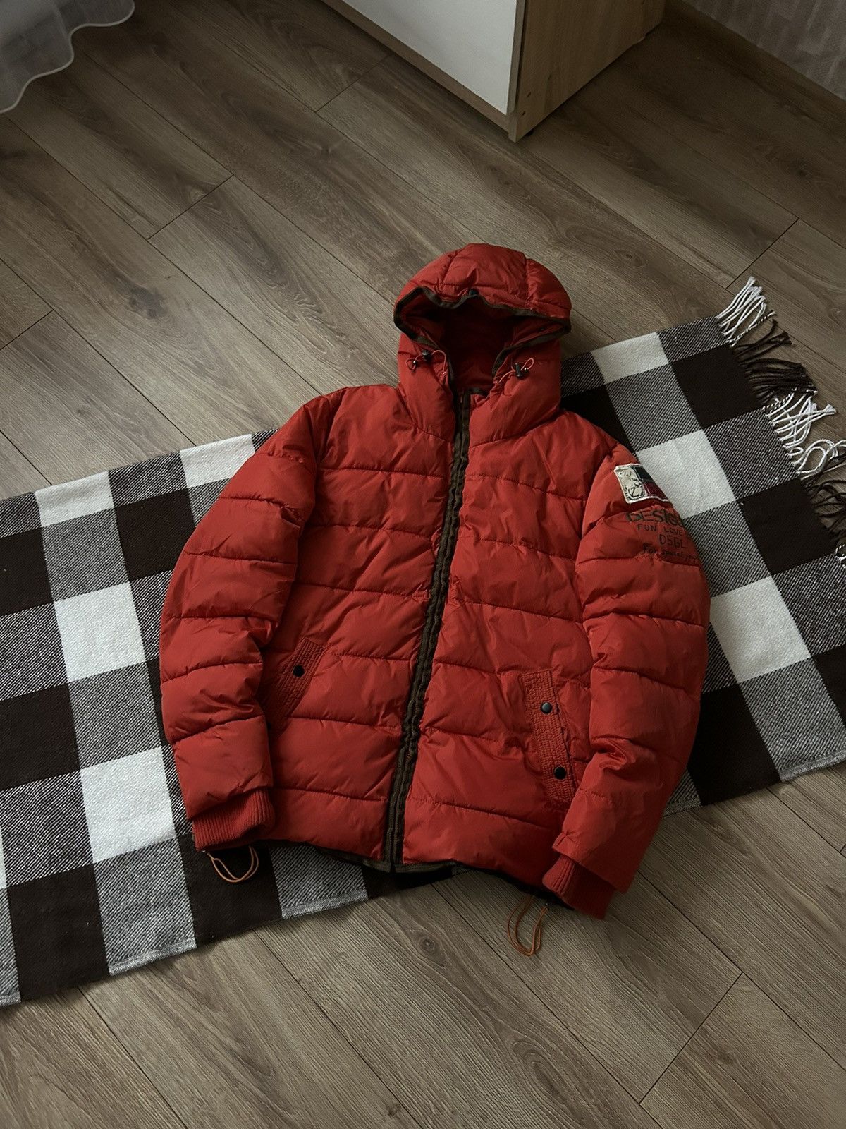 Desigual × Vintage Desigual orange mens puffer jacket outdoors Size US S / EU 44-46 / 1 - 1 Thumbnail