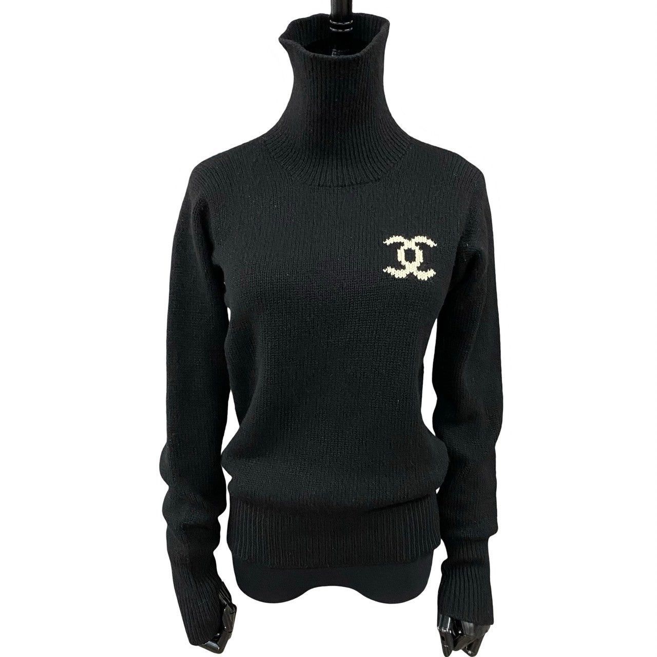 Chanel Chanel Other Black Cashmere Size ONE SIZE - 1 Thumbnail