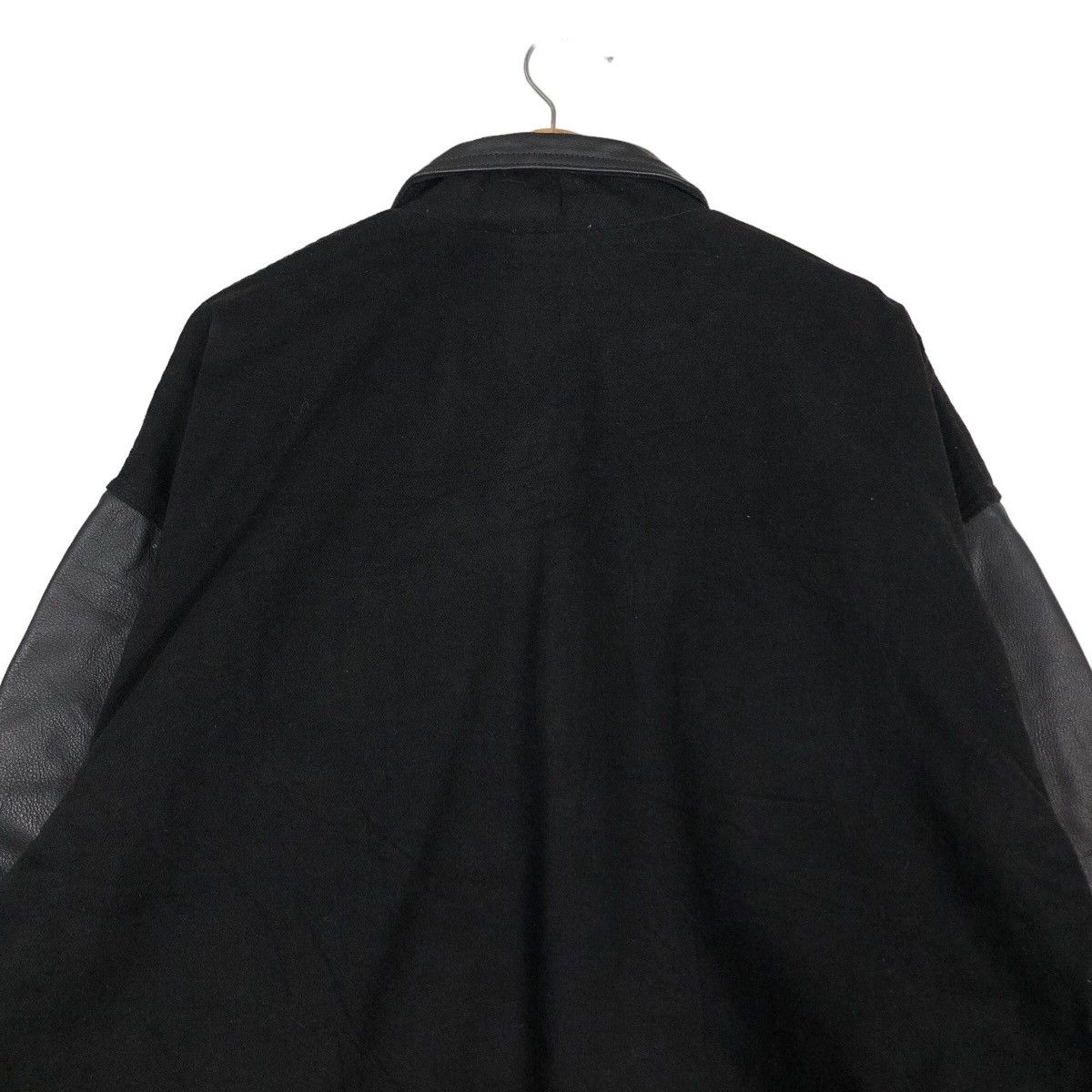 Japanese Brand 🔥Vintage Bomber Leather Jacket Fly Worker Bosch Big Logo Size US M / EU 48-50 / 2 - 9 Thumbnail