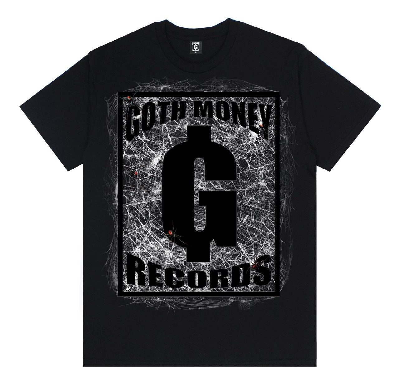 Drain Gang Goth Money 2025 Spider Web Box Logo Tee Size US XL / EU 56 / 4 - 1 Thumbnail