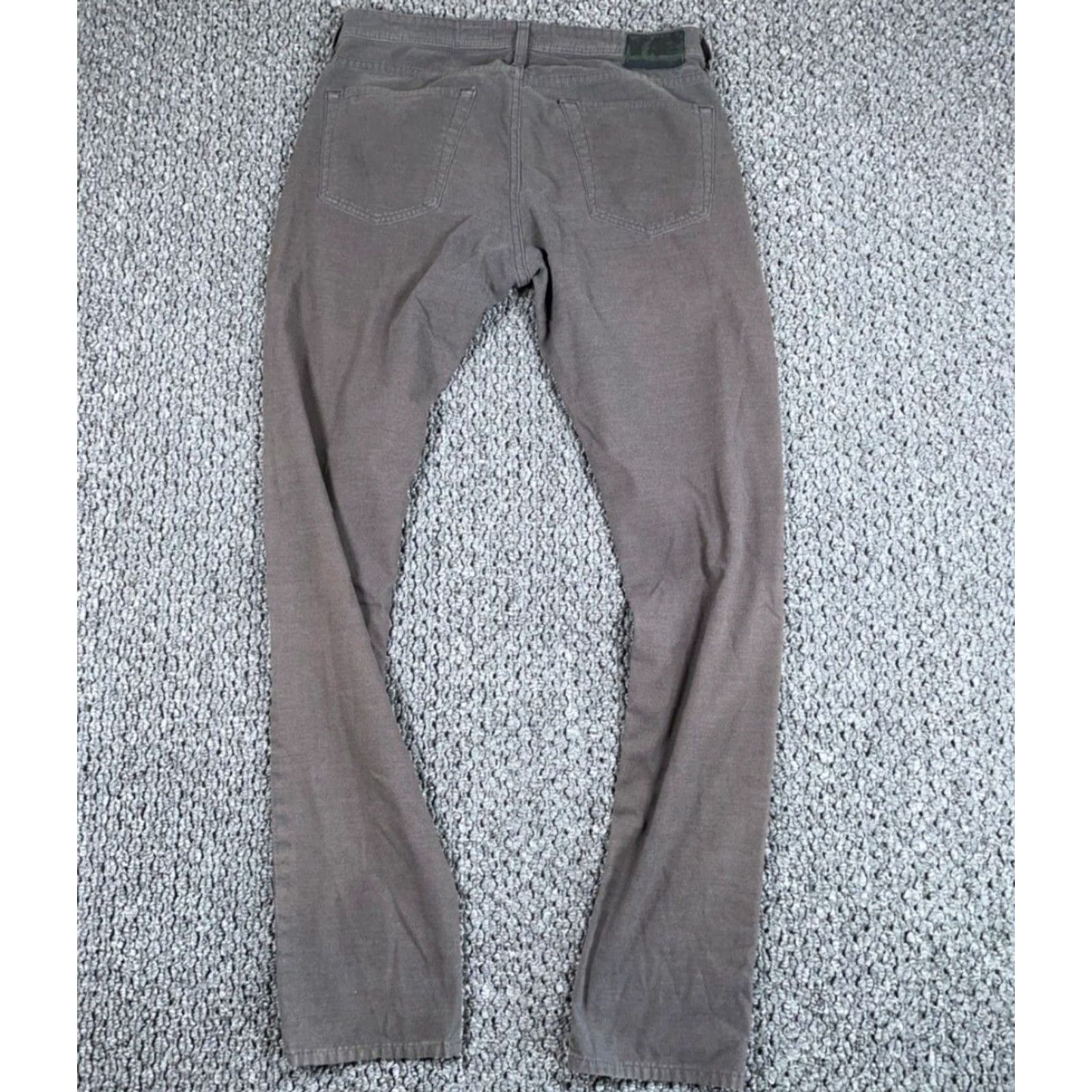 Vintage AG Adriano Goldschmied Chino Pants Men 34 Regular Gray Stretch Tapered Leg Flat Front Zip Fly Pockets Vintage No Size US 34 / EU 50 - 2 Thumbnail