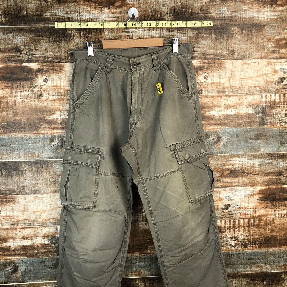 Japanese Brand Villand Green Cargo Multipocket Pants #A1430 Size US 31 - 2 Thumbnail