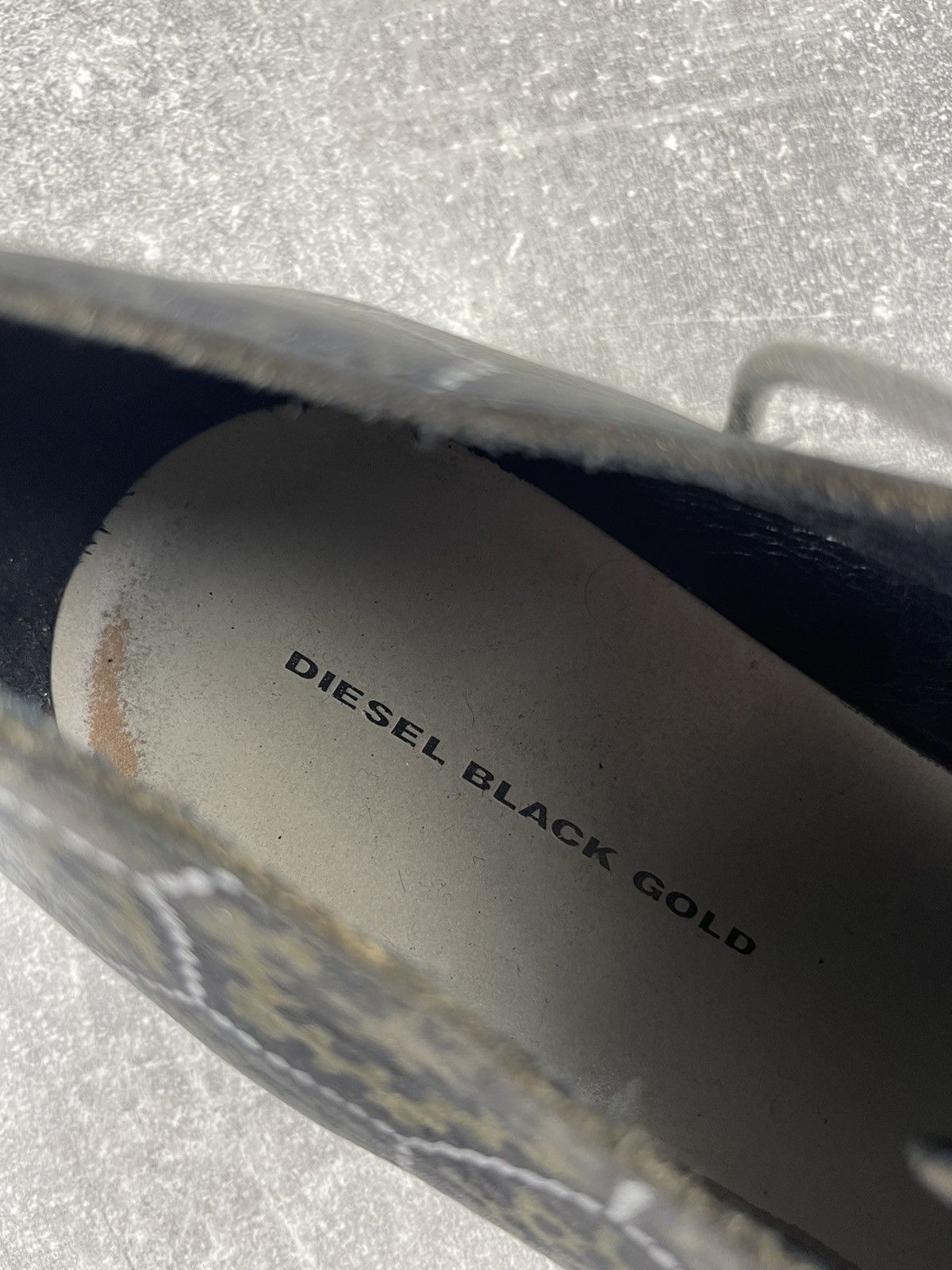 Diesel Black Gold Diesel Black Gold Archives Patterned Leather Derby Shoes Size US 10 / EU 43 - 8 Thumbnail