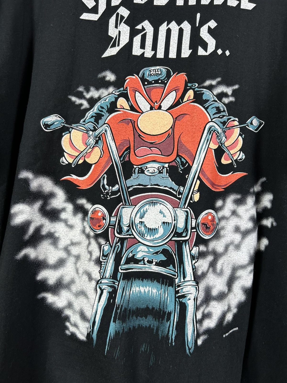 Warner Bros Rare Vintage Yosemite Sam’s Biker Harley T-Shirt Size L Size US L / EU 52-54 / 3 - 8 Thumbnail