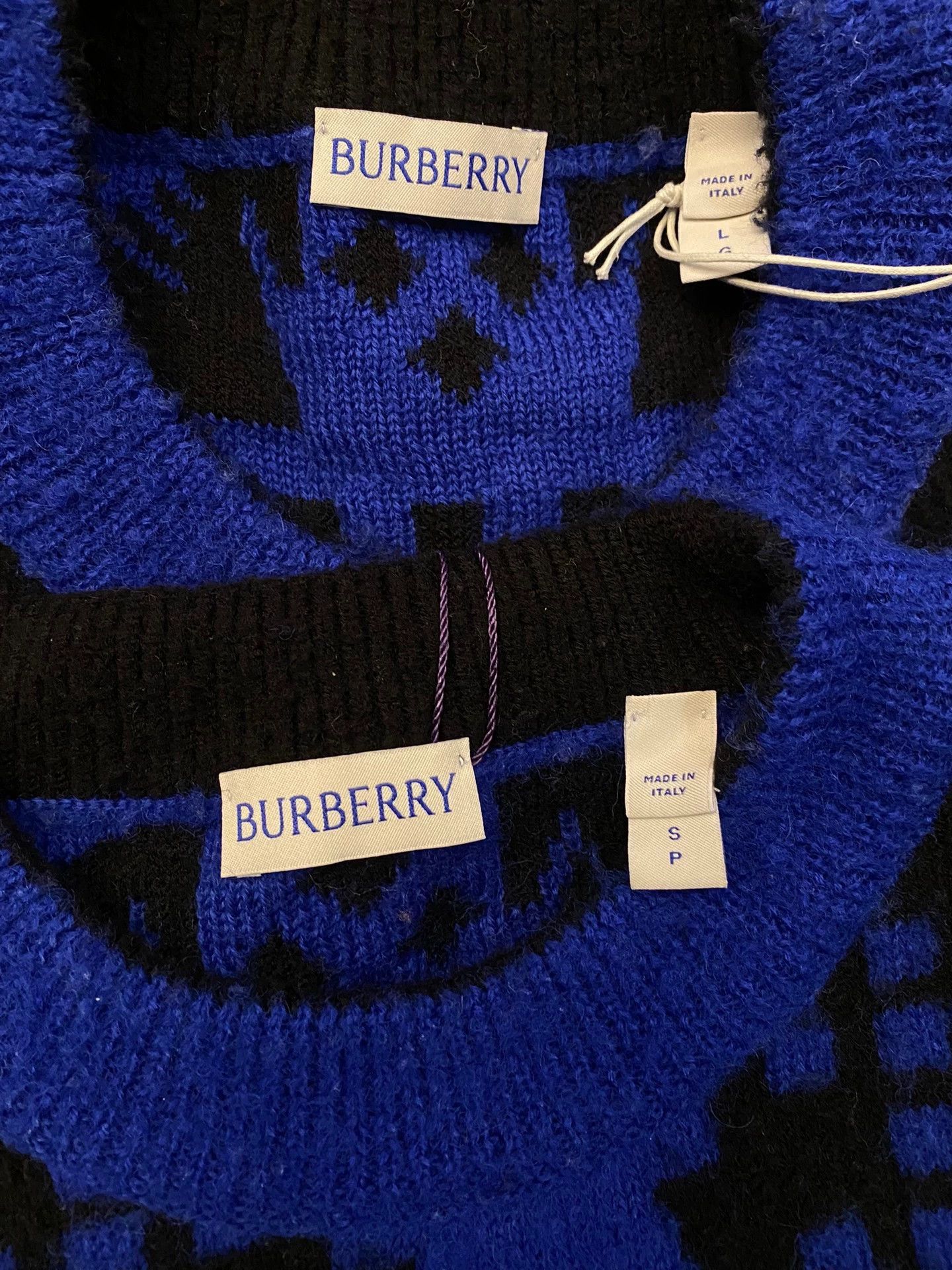 Burberry Burberry Men's 100% Wool Heavyweight Brushed Sweater Size US L / EU 52-54 / 3 - 4 Thumbnail