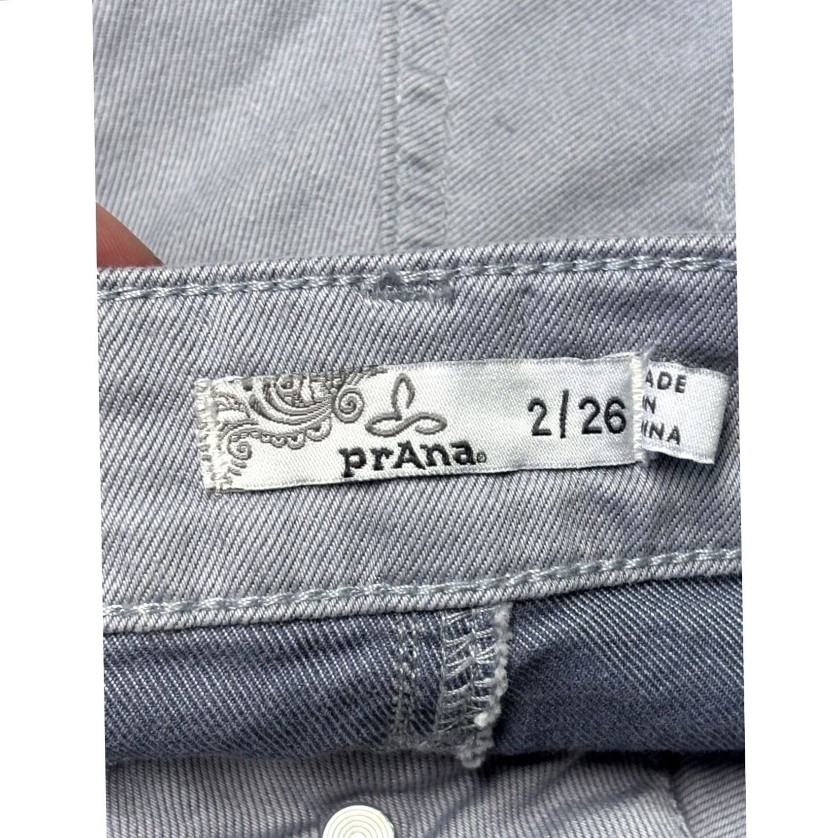 Prana Prana Womens Size 2 26 Gray Organic Cotton Blend Skinny Pants W30 L32 Size 26" / US 2 / IT 38 - 5 Thumbnail
