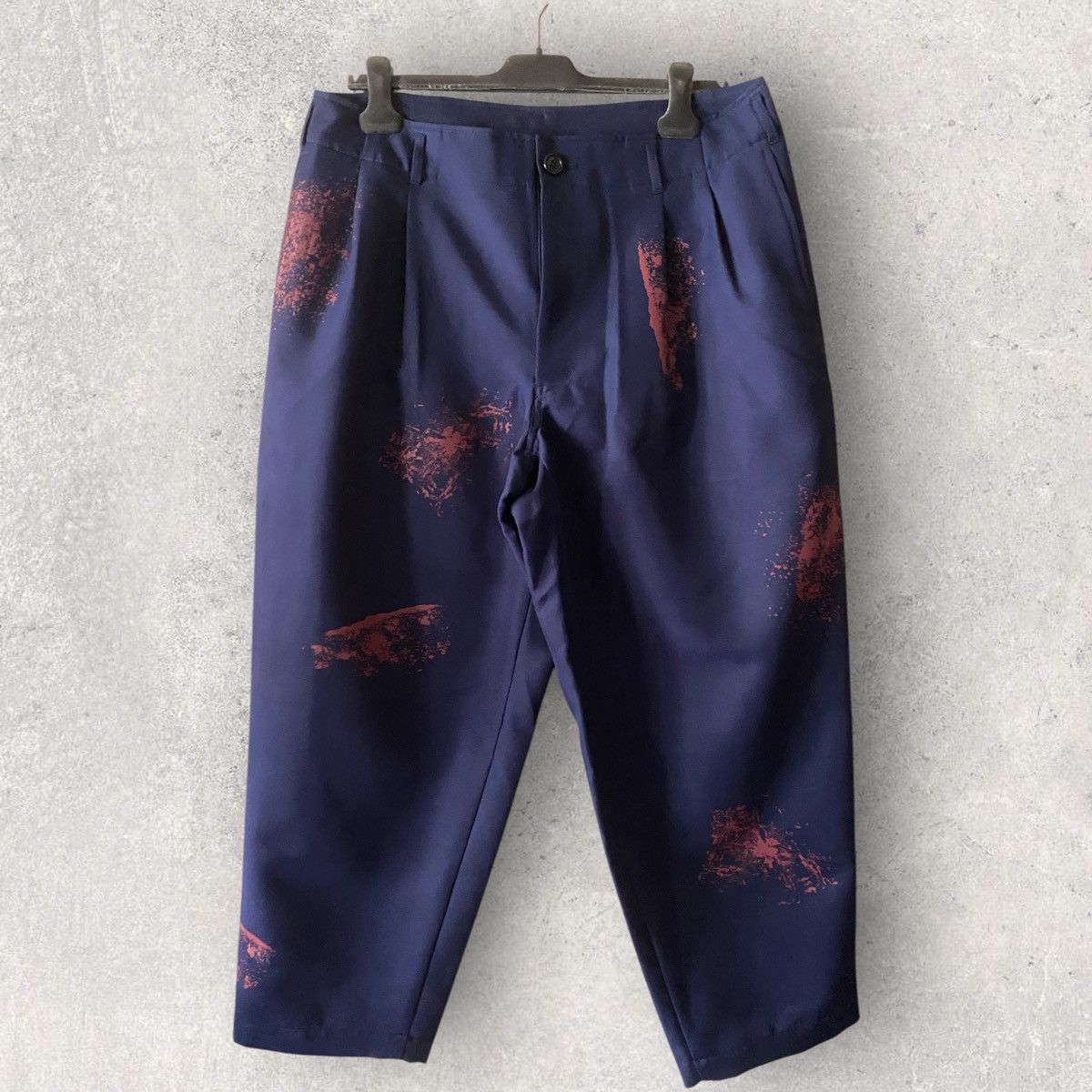 Comme des Garcons NWT S/S24 Hand Print Color Splash Cropped Pants Size US 34 / EU 50 - 1 Thumbnail