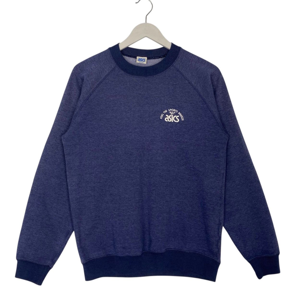 Other Vintage Asics Small Logo Crewneck Sweatshirt Navy Blue SizeS Size US S / EU 44-46 / 1 - 1 Thumbnail