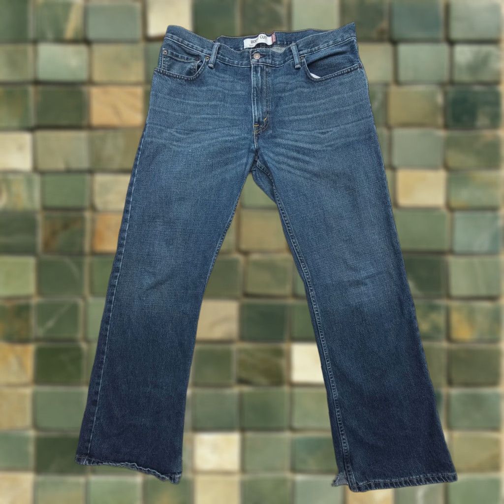 Levi's Levi's 527 Bootcut Jeans Mens 44 Regular Blue Dark Wash Y2K Western Size US 44 / EU 60 - 1 Thumbnail