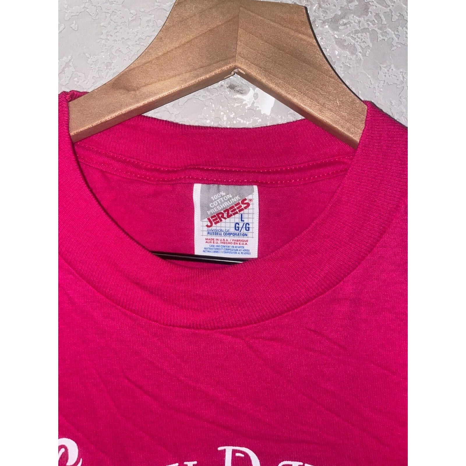 Jerzees Vintage North Dakota Shirt Wild Flowers Pink Tee VTG 90s L Size US L / EU 52-54 / 3 - 7 Thumbnail