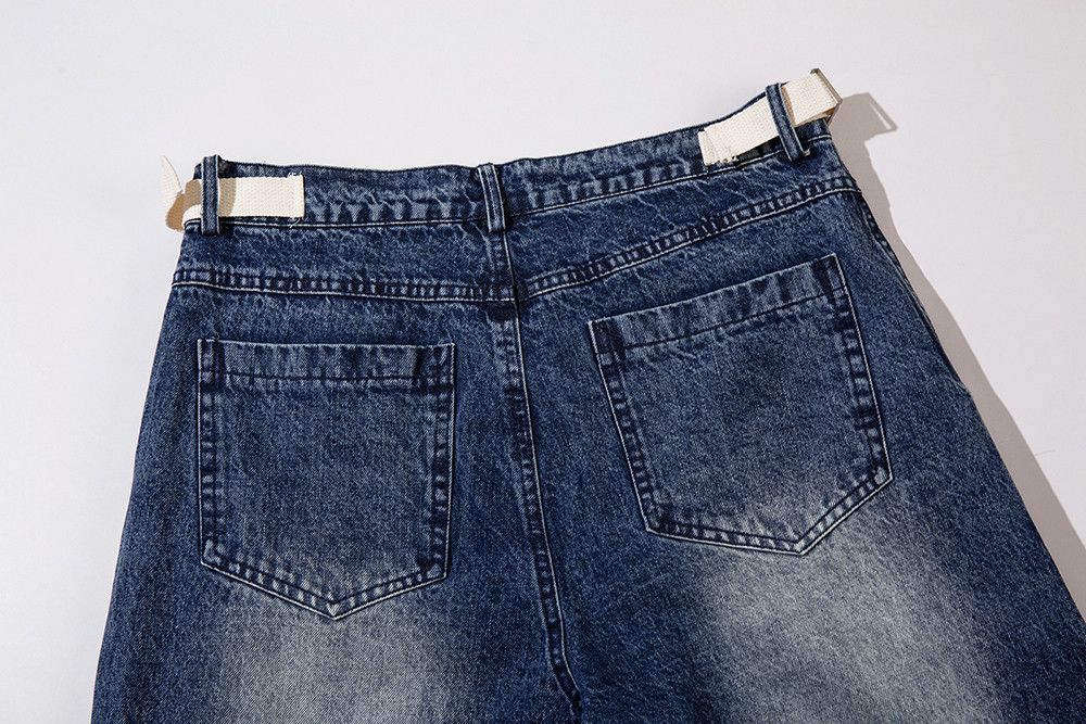 Japanese Brand × Jean Harajuku Washed Vintage Blue Baggy Size US 34 / EU 50 - 4 Thumbnail