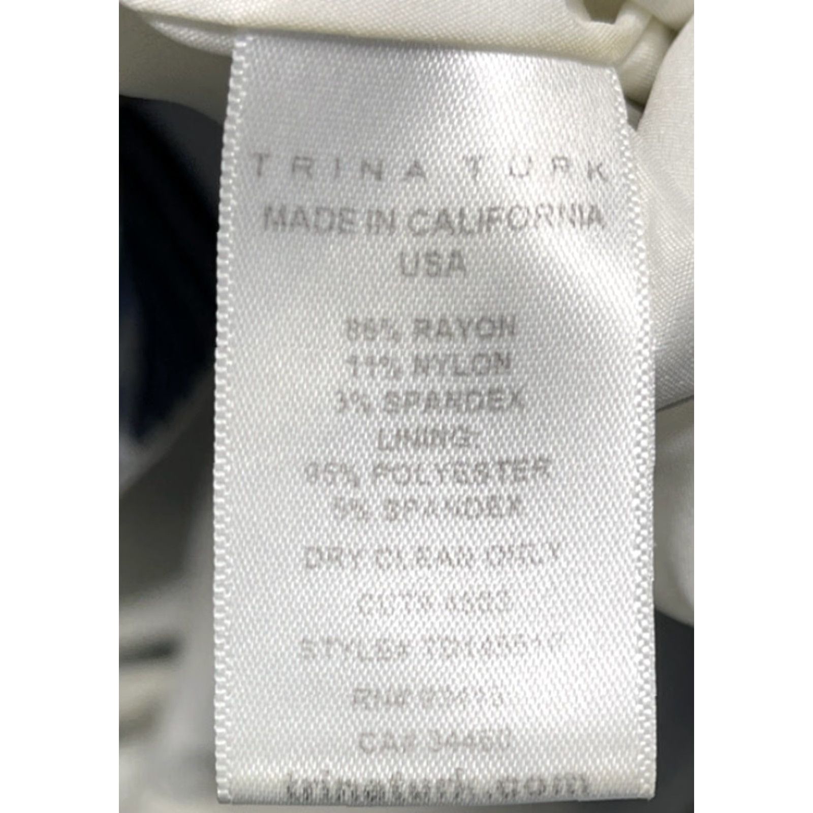 Trina Turk Trina Turk Minimalist Kiara Tie Dye Zipper Blue White Dress Size XS / US 0-2 / IT 36-38 - 7 Thumbnail