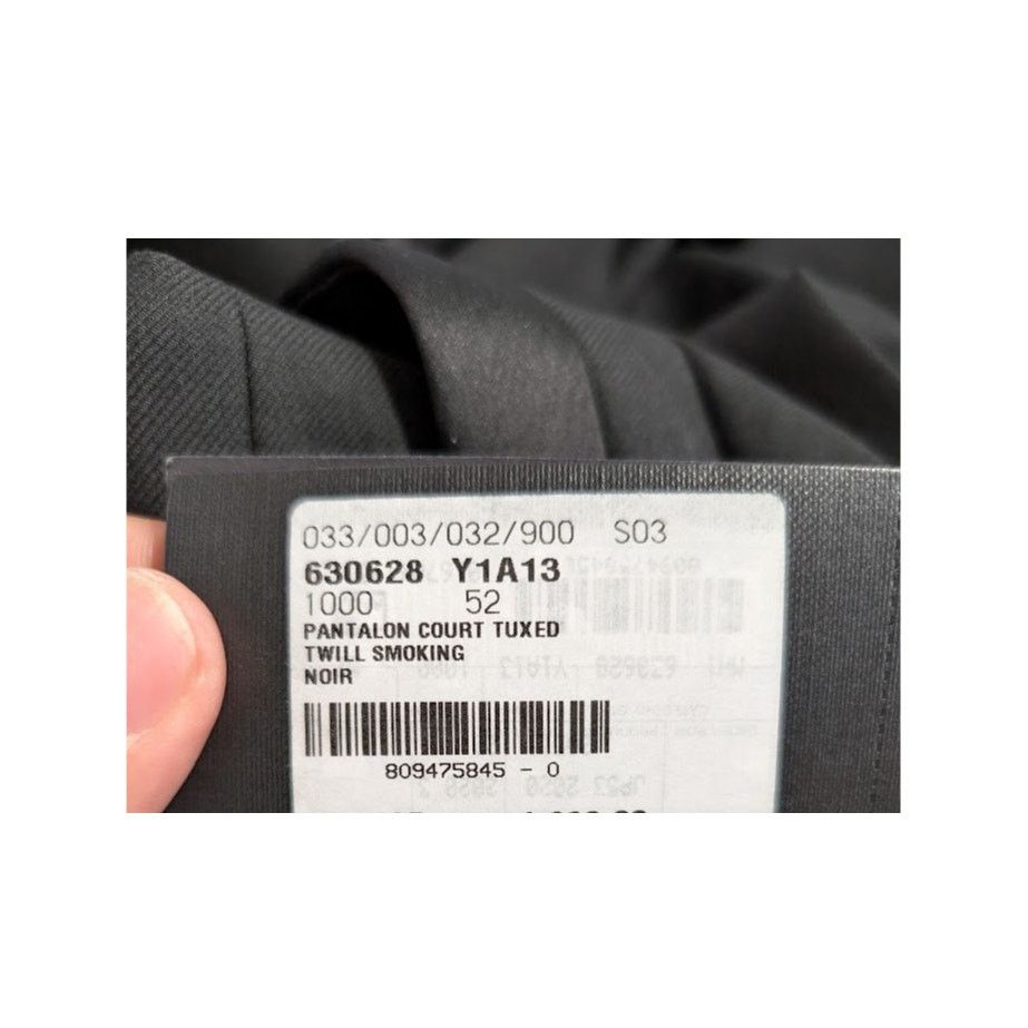 Saint Laurent Paris o1rshd1 Twill Smoking Court Pant in Noir Size US 36 / EU 52 - 21 Thumbnail