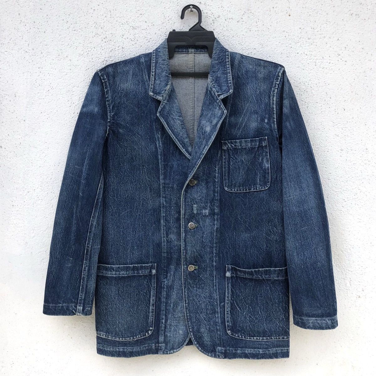 Y's for Men Vintage 80s Y’s For Mens Denim Chore Jacket Size US M / EU 48-50 / 2 - 3 Thumbnail