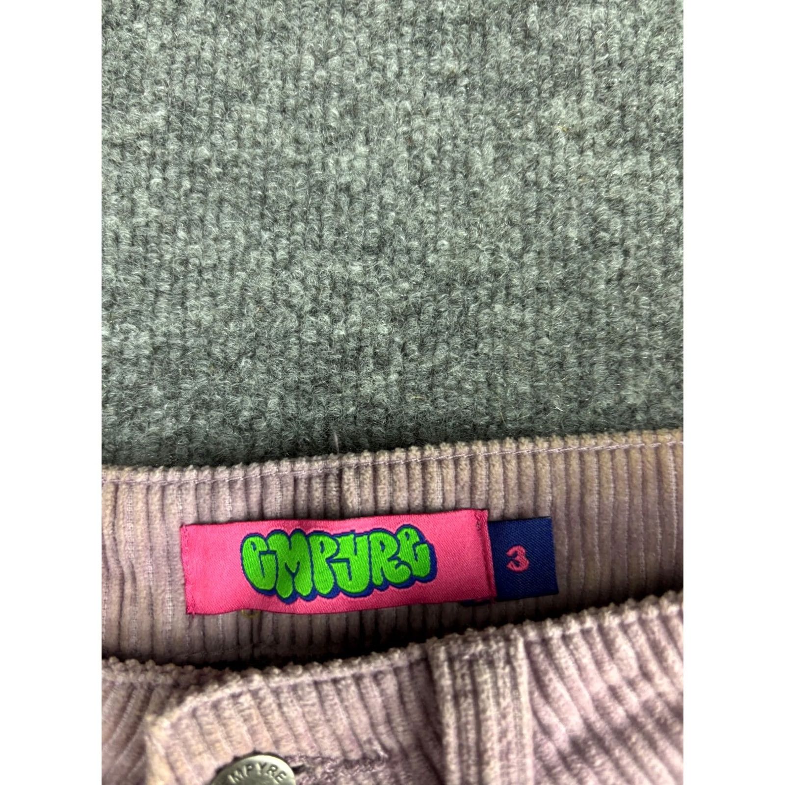 Empyre Empyre Tori Pants Women's 3 Pink Corduroy Straight Leg High Rise 5 Pocket Skater Size 26" / US 2 / IT 38 - 2 Thumbnail