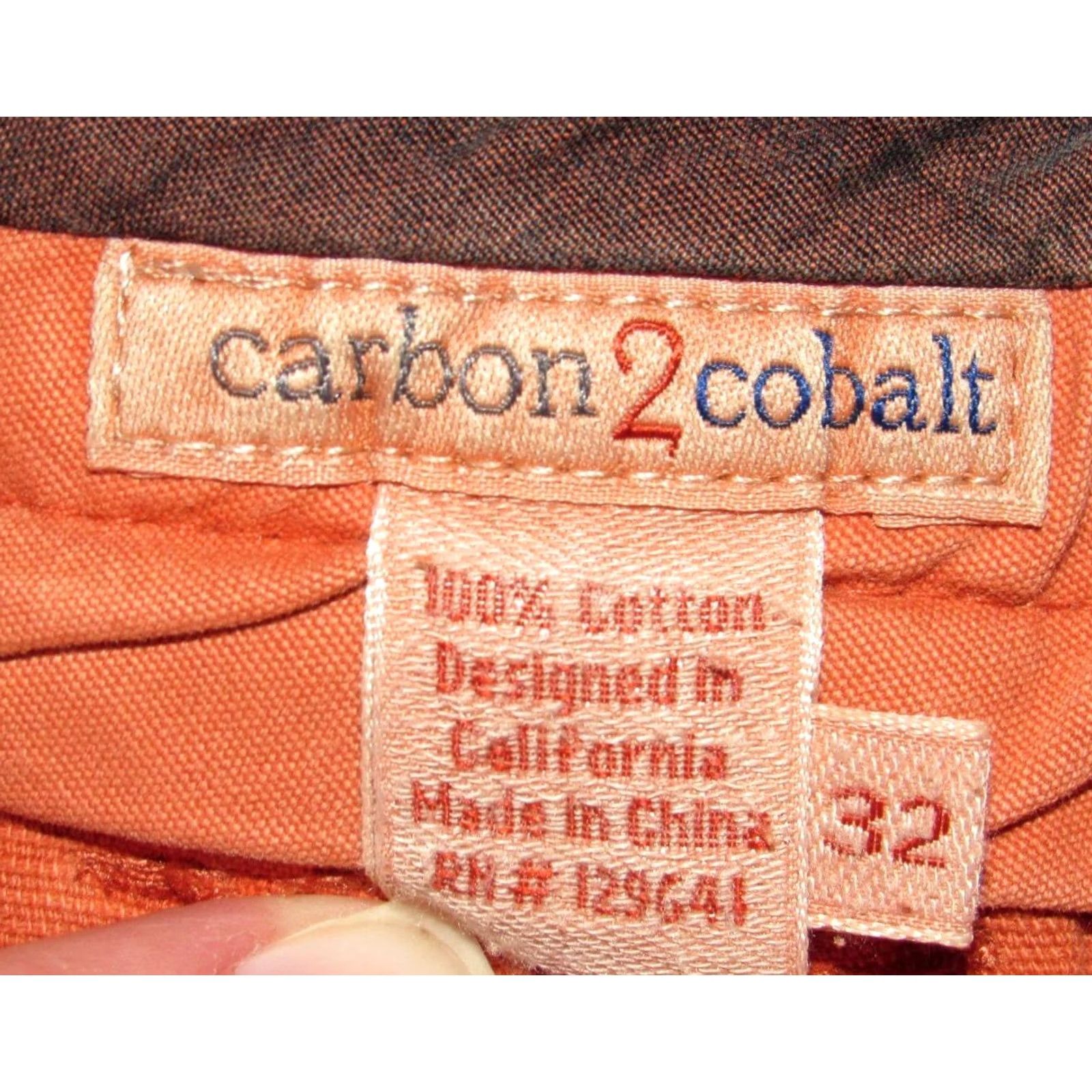 Carbon2Cobalt CARBON2COBALT Rust 9" Cotton Flat Front Chino Shorts 32 Size US 32 / EU 48 - 4 Thumbnail
