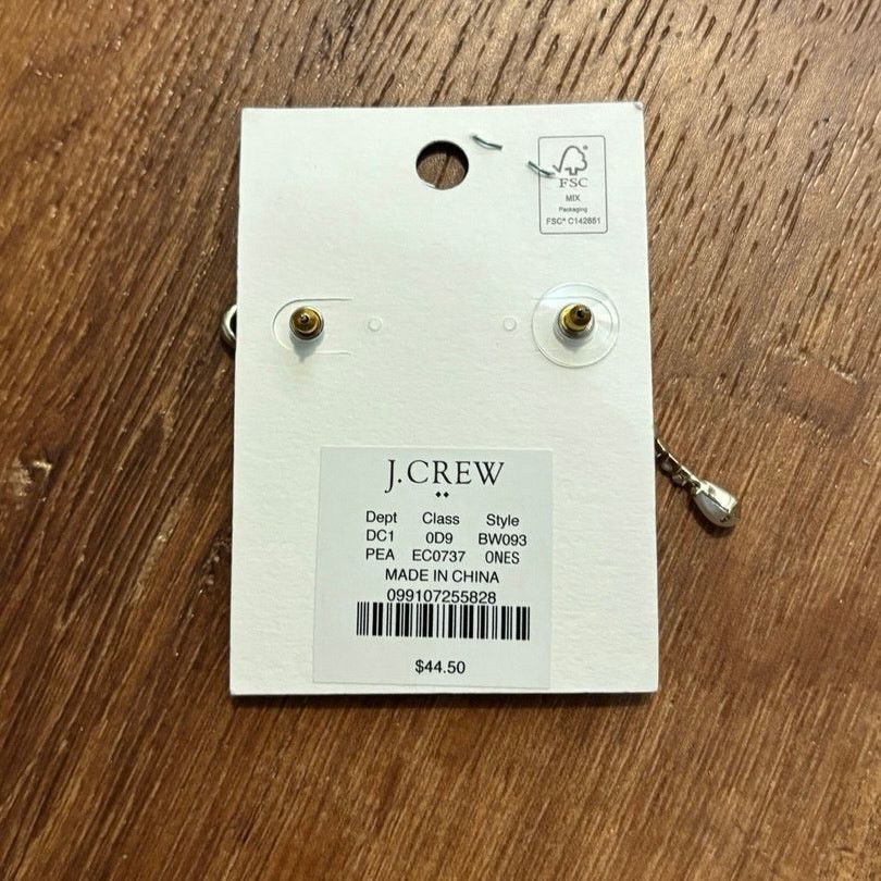J.Crew NWT J.Crew Pearl Bow Earrings Gold Size ONE SIZE - 4 Thumbnail