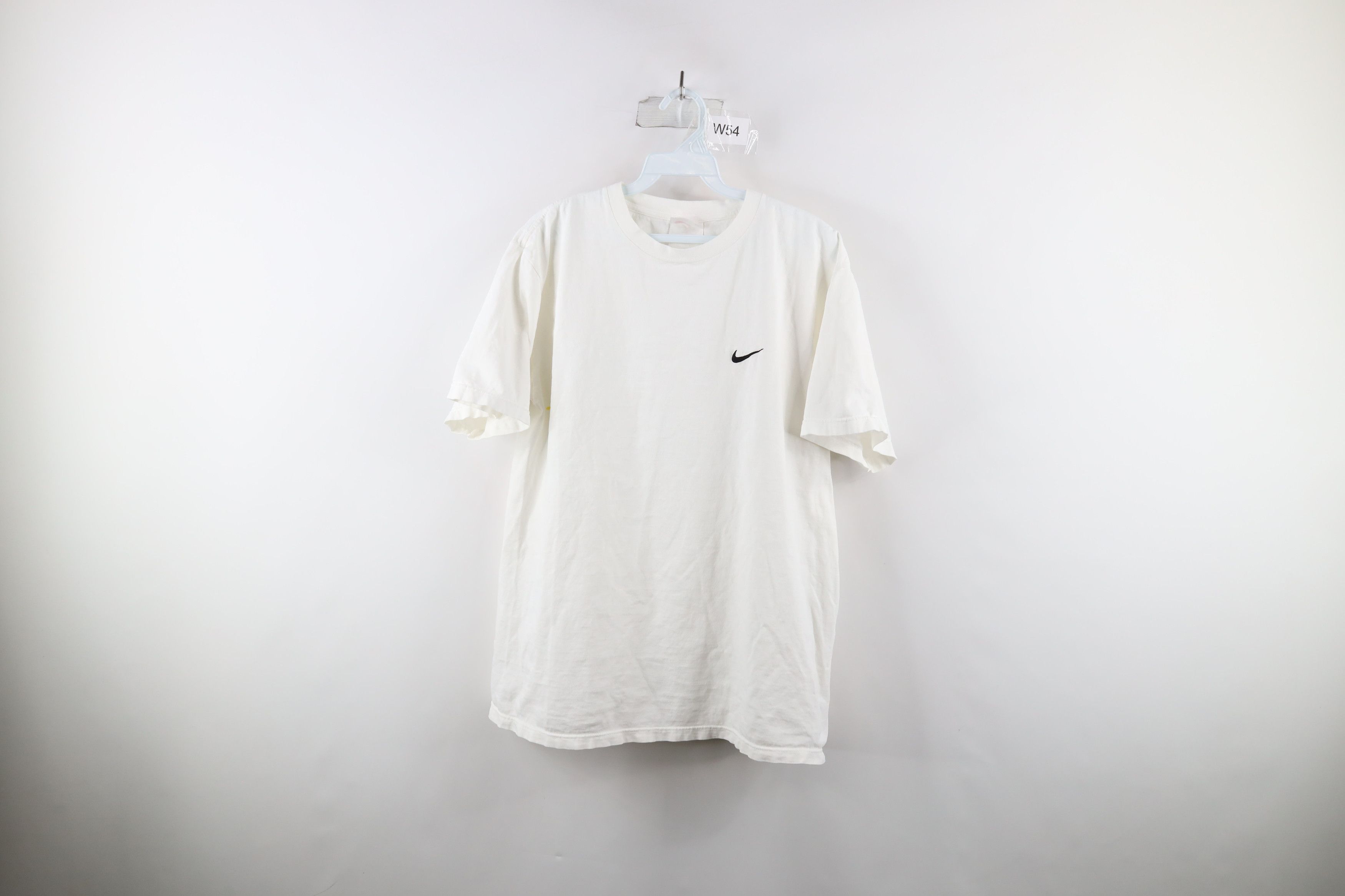 image of 90's Nike Mini Swoosh Short Sleeve T-Shirt White Usa, Men's (Size Medium)