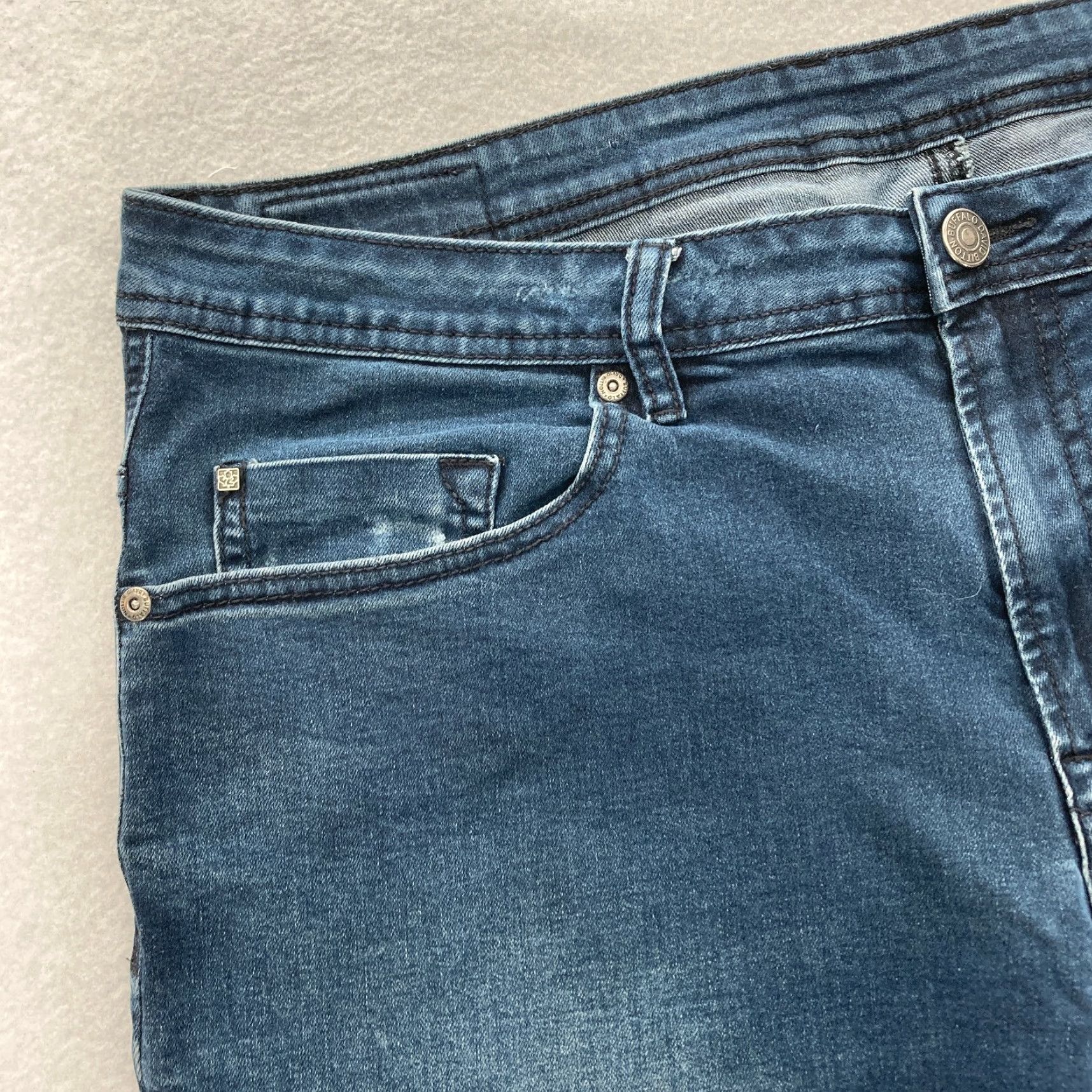 Buffalo David Bitton Buffalo David Bitton Jeans Mens 38x30 Slim Straight Blue Stretch Denim Shirt Size US 38 / EU 54 - 3 Thumbnail
