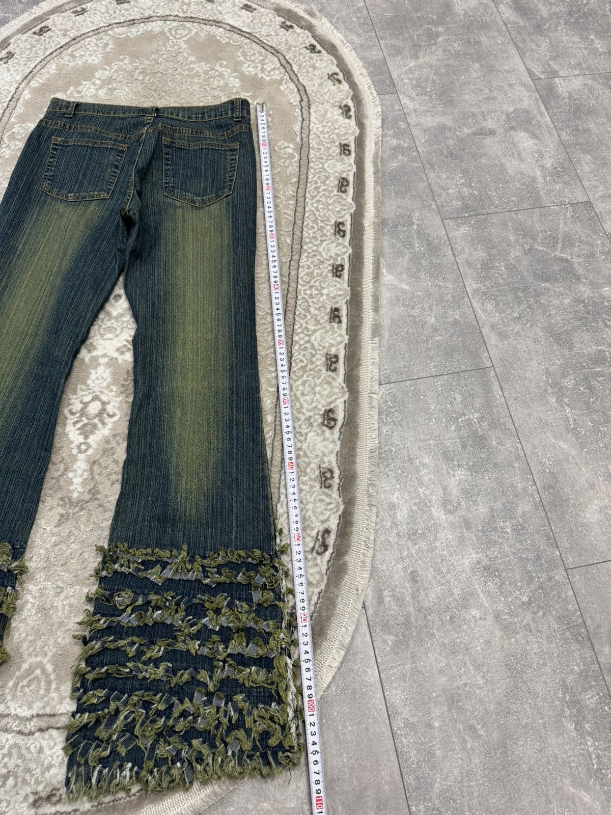 If Six Was Nine Japanese Flared Denim Bootcut Y2K Avant Garde Jeans Size US 31 - 6 Thumbnail