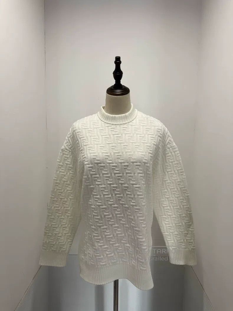 Fendi Fendi Double F Embossed Printed Sweatshirt Size XXS / US 00 / IT 34 - 1 Thumbnail