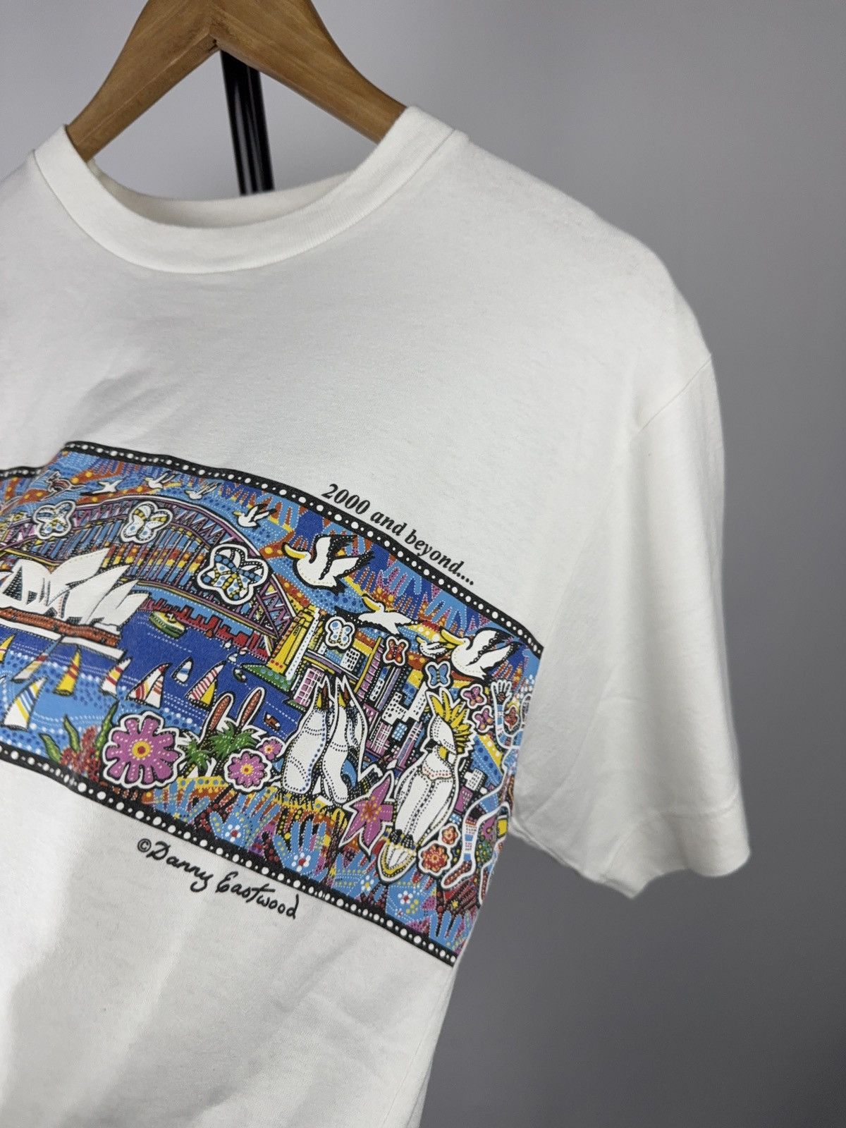 Vintage Retro 00s Dreamlike Australia Jenny Eastwood Art T-Shirt M Size US M / EU 48-50 / 2 - 4 Thumbnail