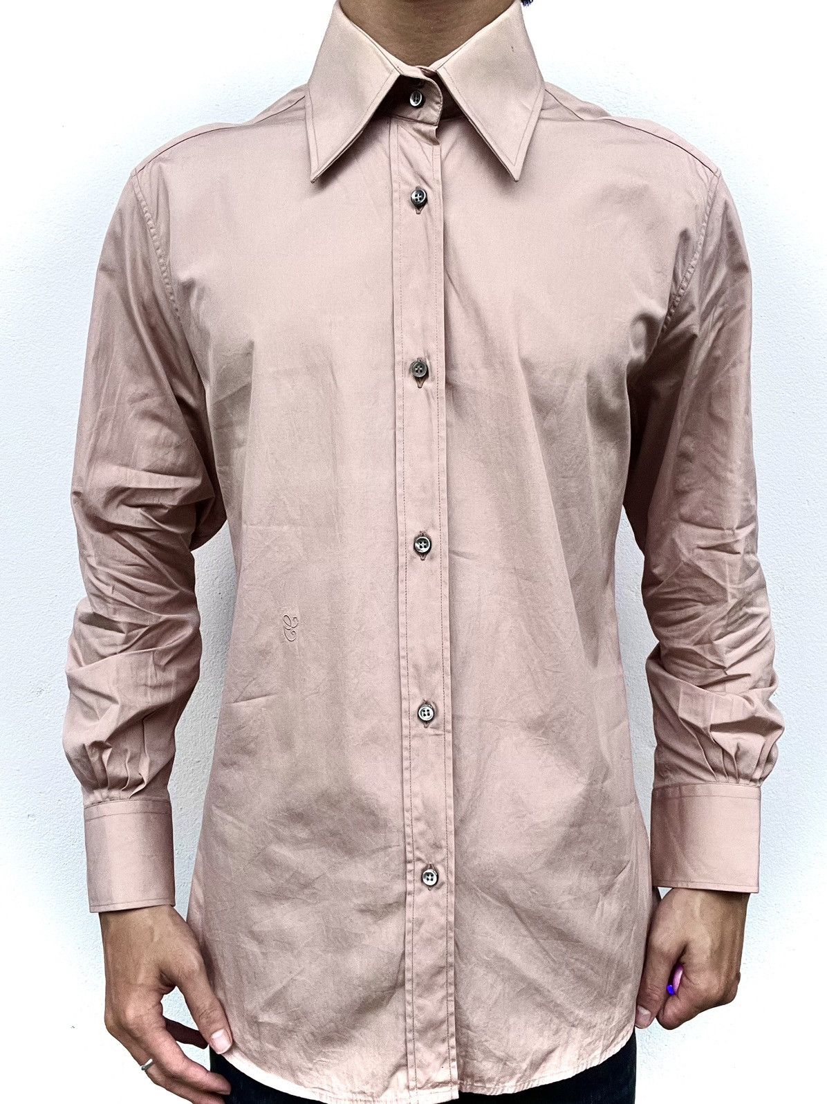 Gucci 2000s Gucci Tom Ford Pink Shirt Size US L / EU 52-54 / 3 - 1 Thumbnail