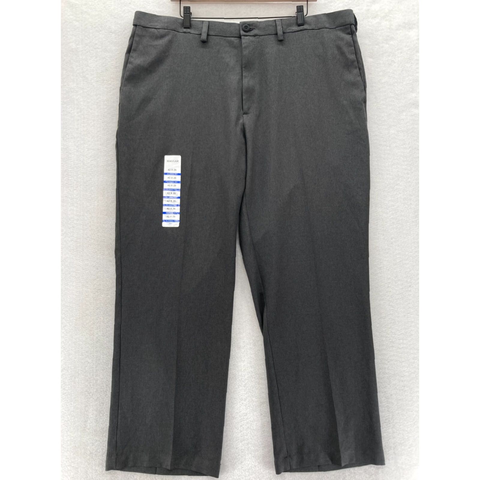 Haggar Haggar Cool Right Dress Pants Women's 42x29 Classic Fit Black Performance Flex Pants Size 28" / US 6 / IT 42 - 2 Thumbnail