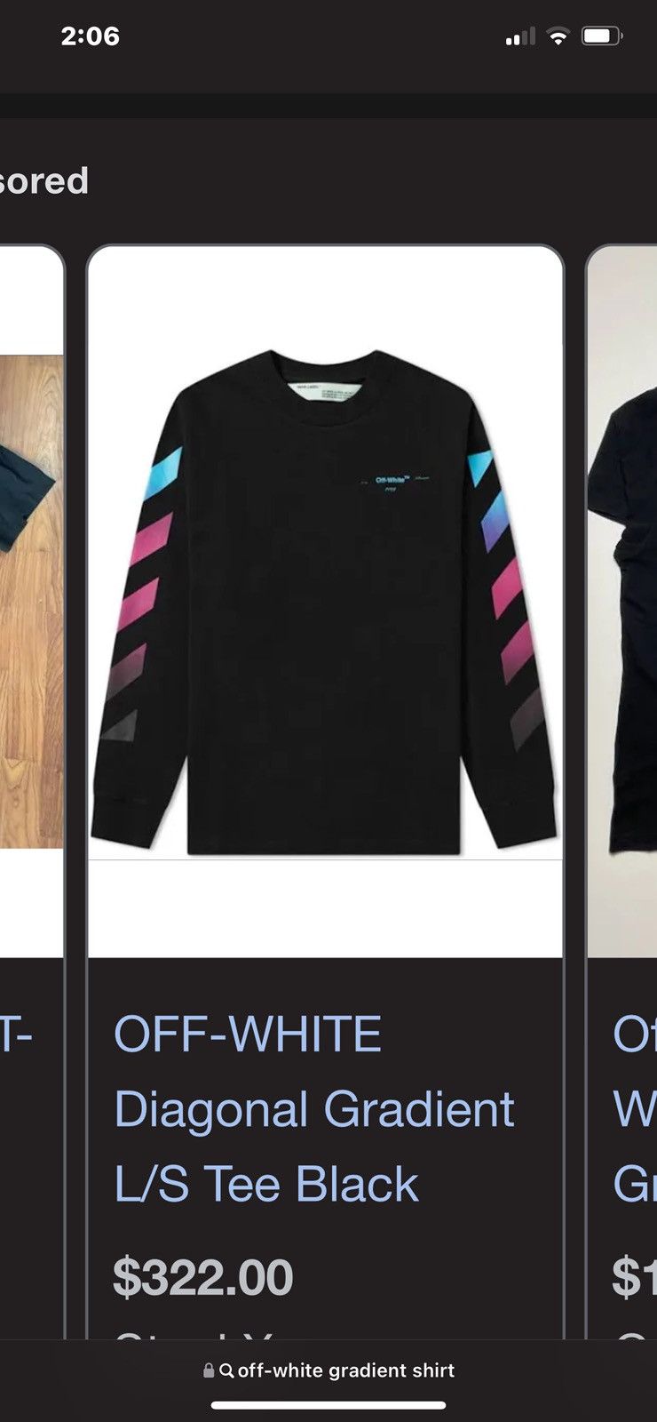 Off-White Off-White Virgil Abloh Impressionism Long Sleeve T-Shirt Med Size US M / EU 48-50 / 2 - 2 Thumbnail