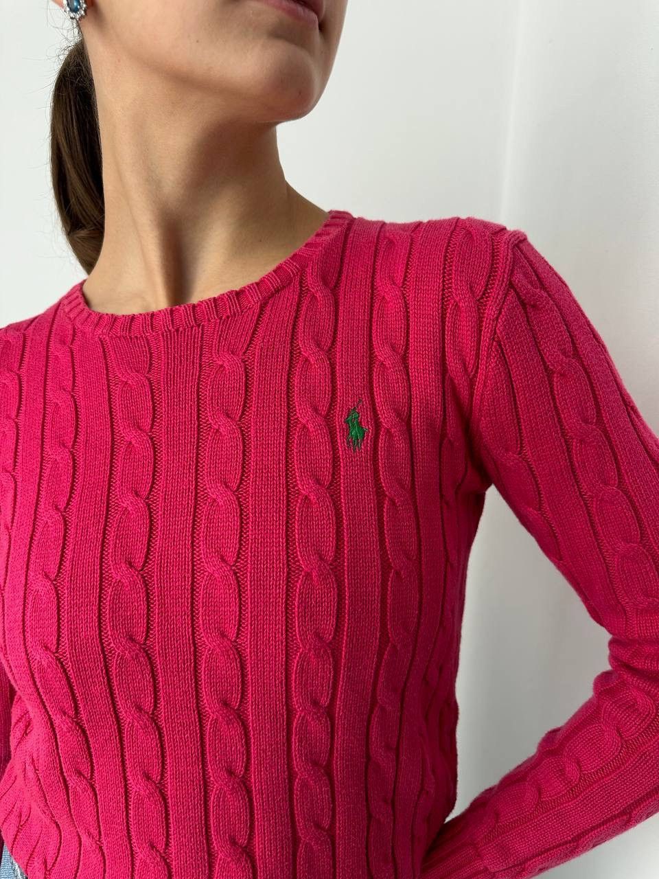 Polo Ralph Lauren × Vintage Vintage Polo Ralph Lauren Womens Pink Jumpers PRL Sweater Size S / US 4 / IT 40 - 4 Thumbnail