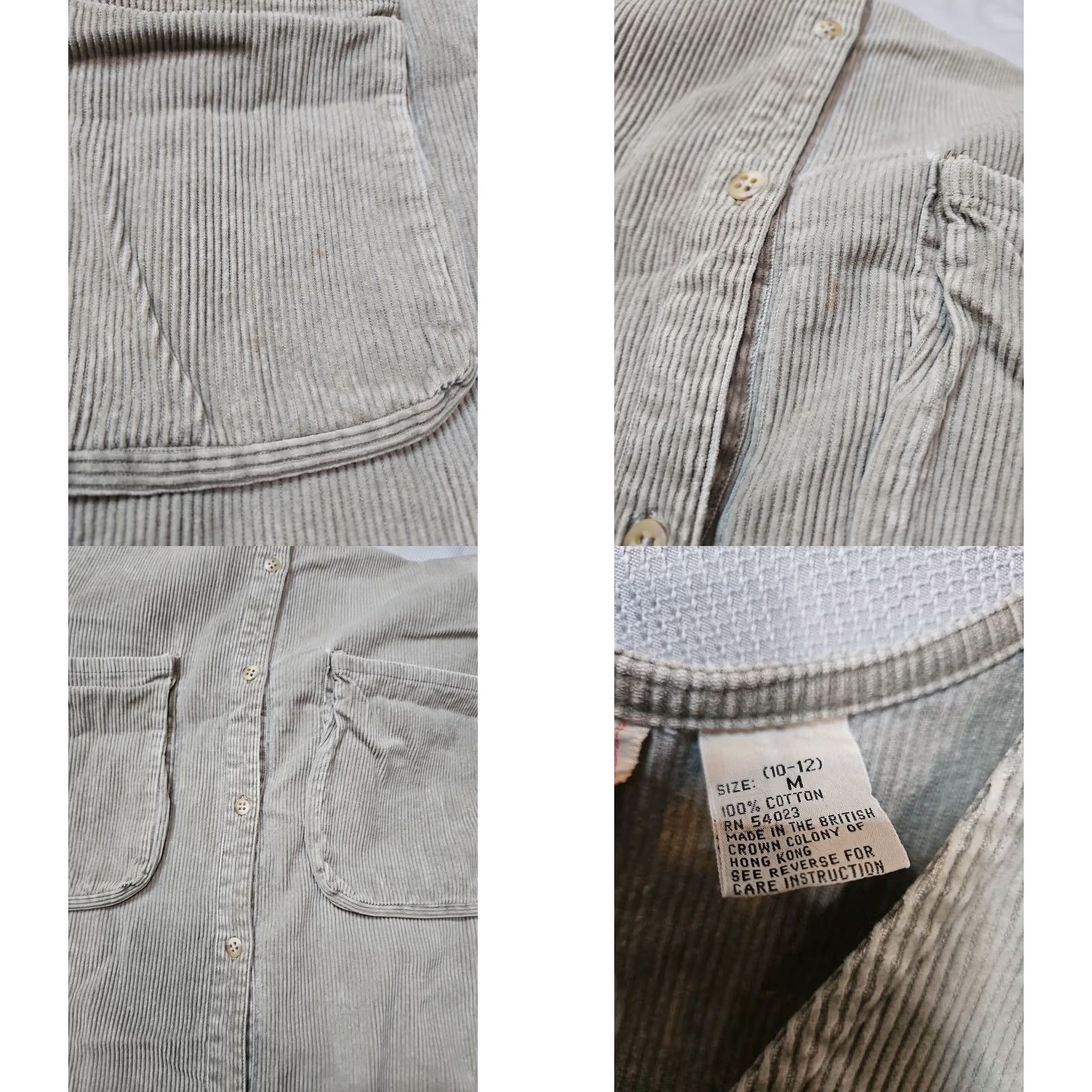Banana Republic VINTAGE Banana Republic Dress Womens Medium 12 Beige Corduroy 80s Safari Tag Dress Size XL / US 12-14 / IT 48-50 - 8 Thumbnail