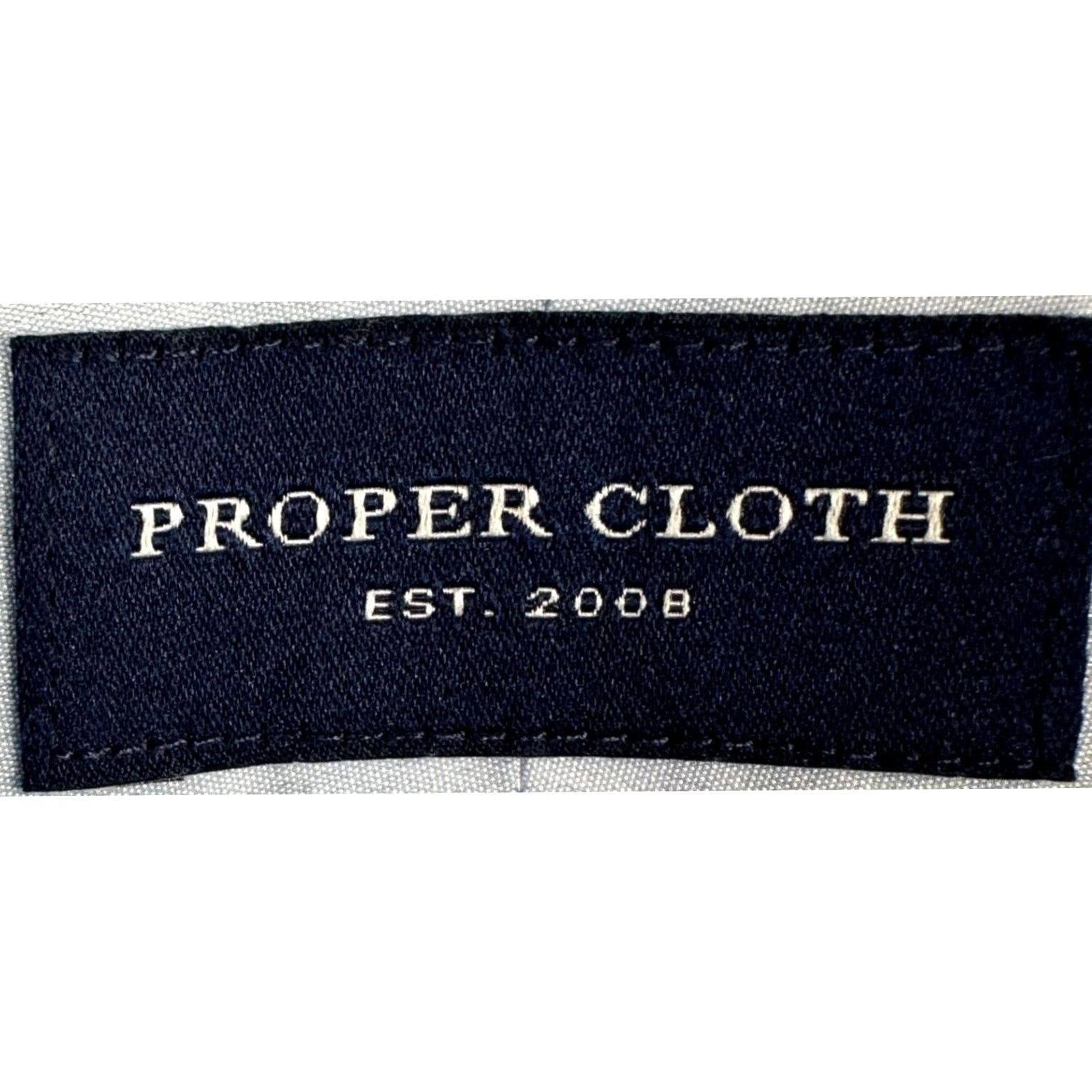 Proper Cloth Proper Cloth Dress Shirt Men 3XL Light Blue Button Up Long Sleeve Formal Outdoor Shirt Size 48R - 4 Thumbnail