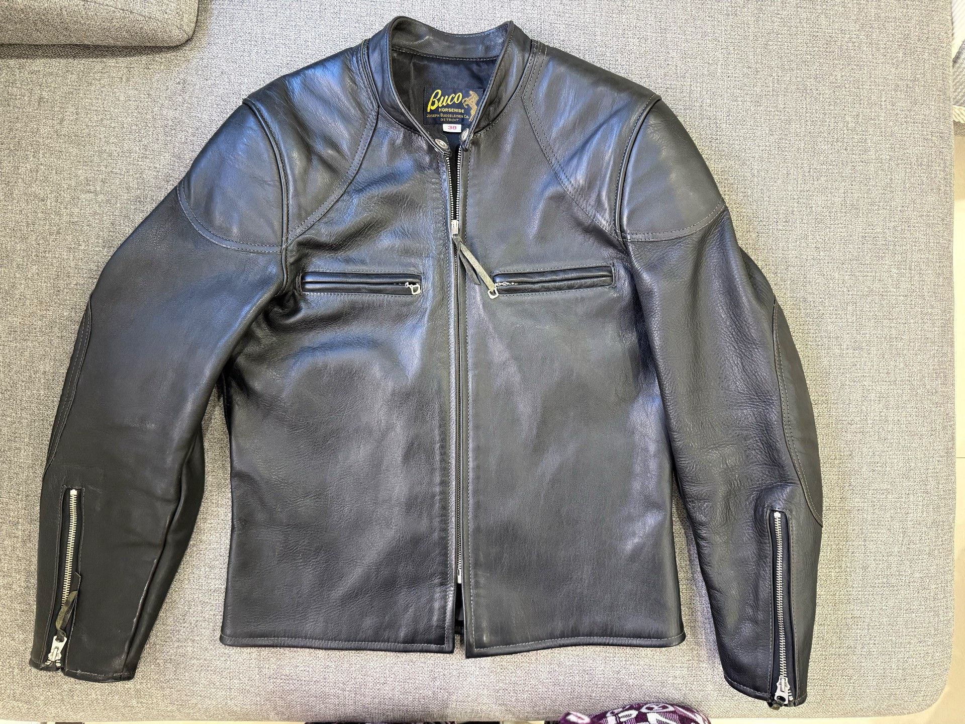 Buco BUCO J100 Real McCoy Leather Jacket Size US L / EU 52-54 / 3 - 1 Thumbnail
